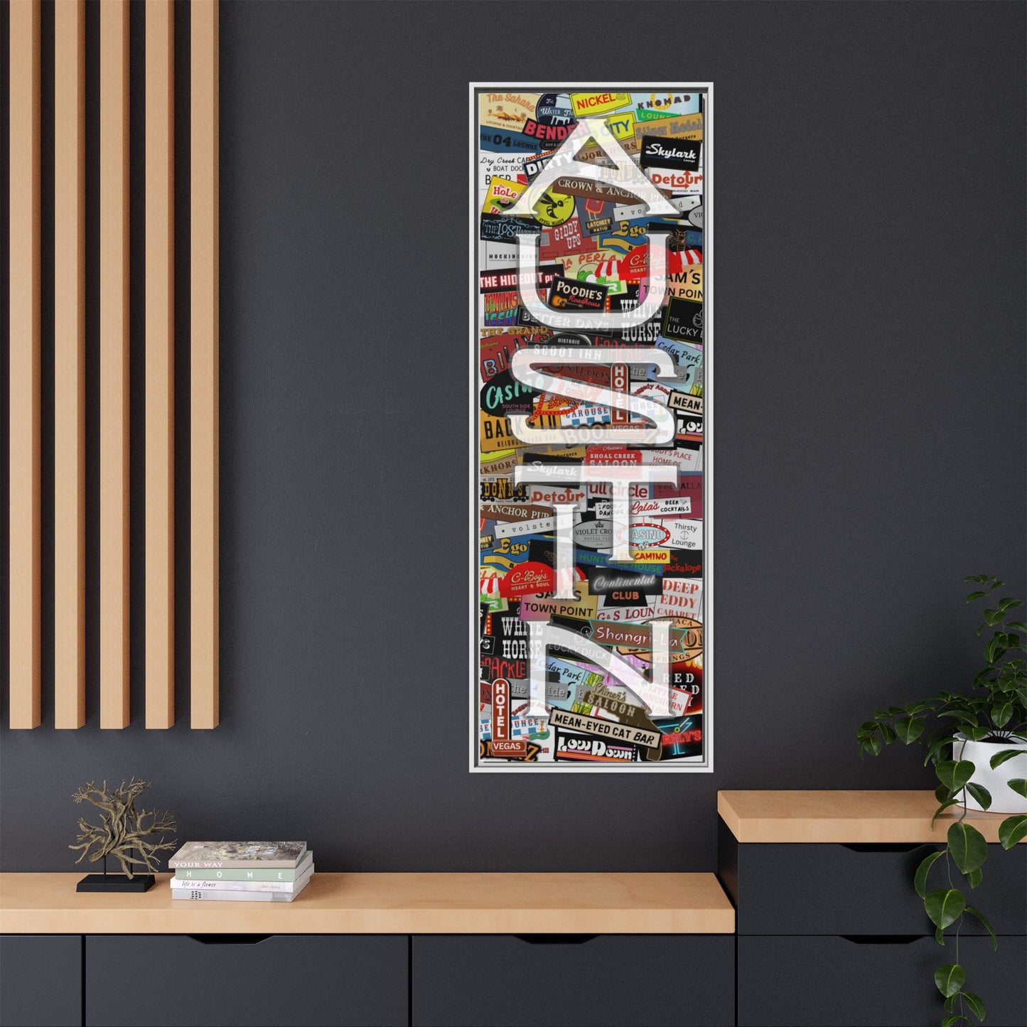 Austin Dive Bar Canvas Art