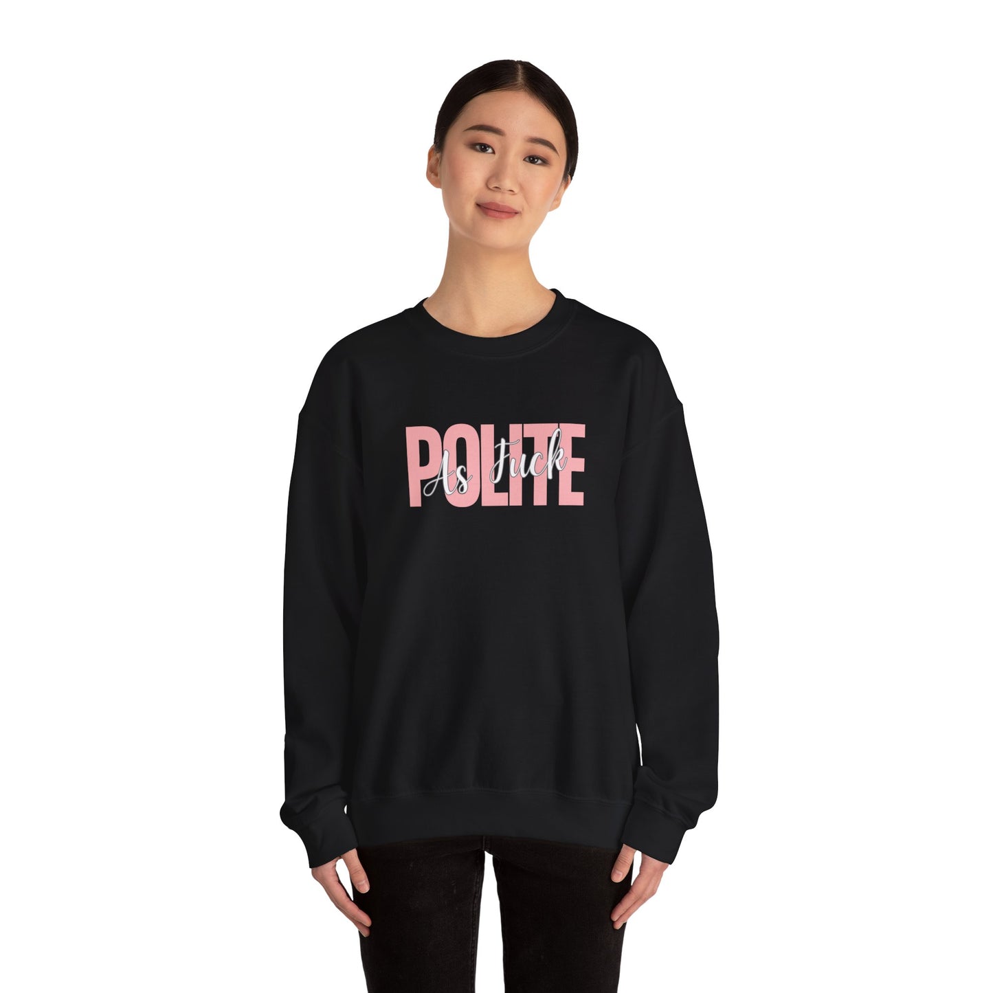 Polite AF Travel Unisex Heavy Blend™ Crewneck Sweatshirt