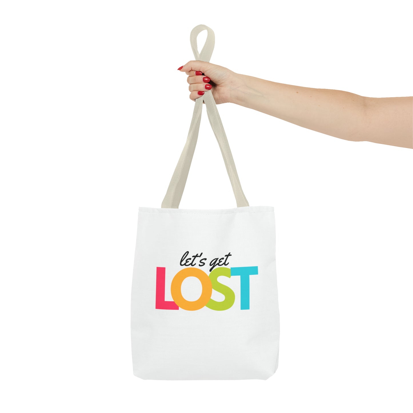 Let's Get Lost Tote Bag (AOP)