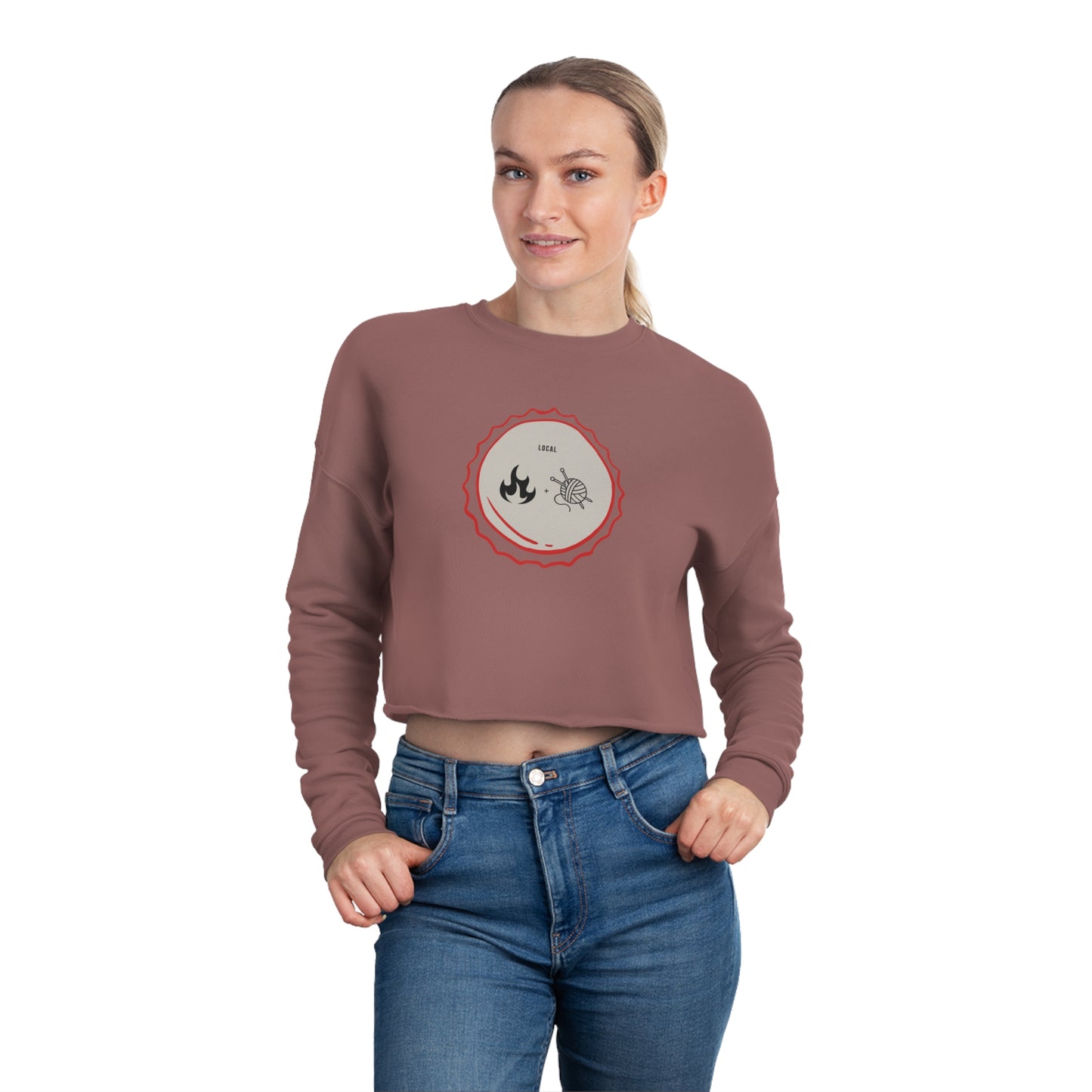 Pop Top Bella+Canva 7503 Women's Cropped Sweatshirt