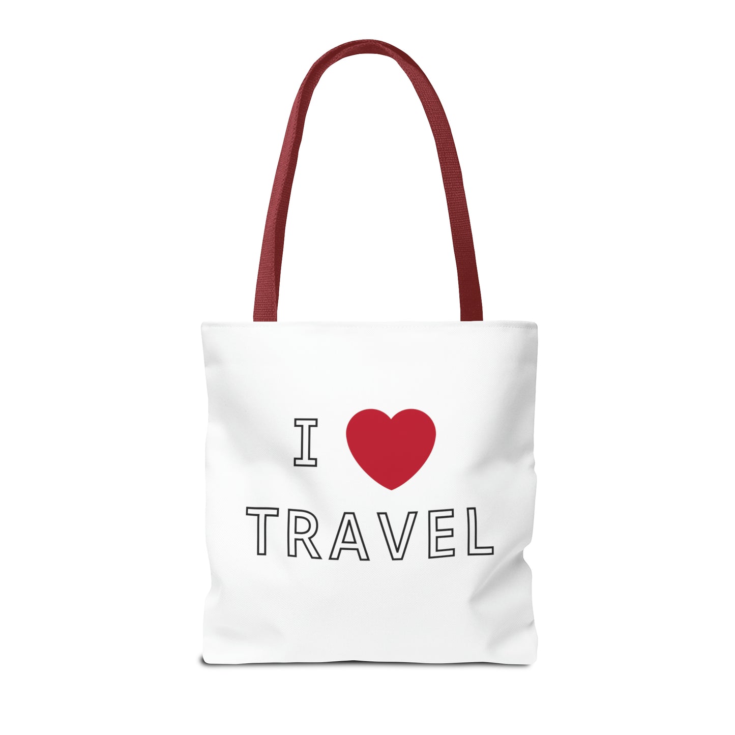 I Love Travel Carry On Tote Bag (AOP)