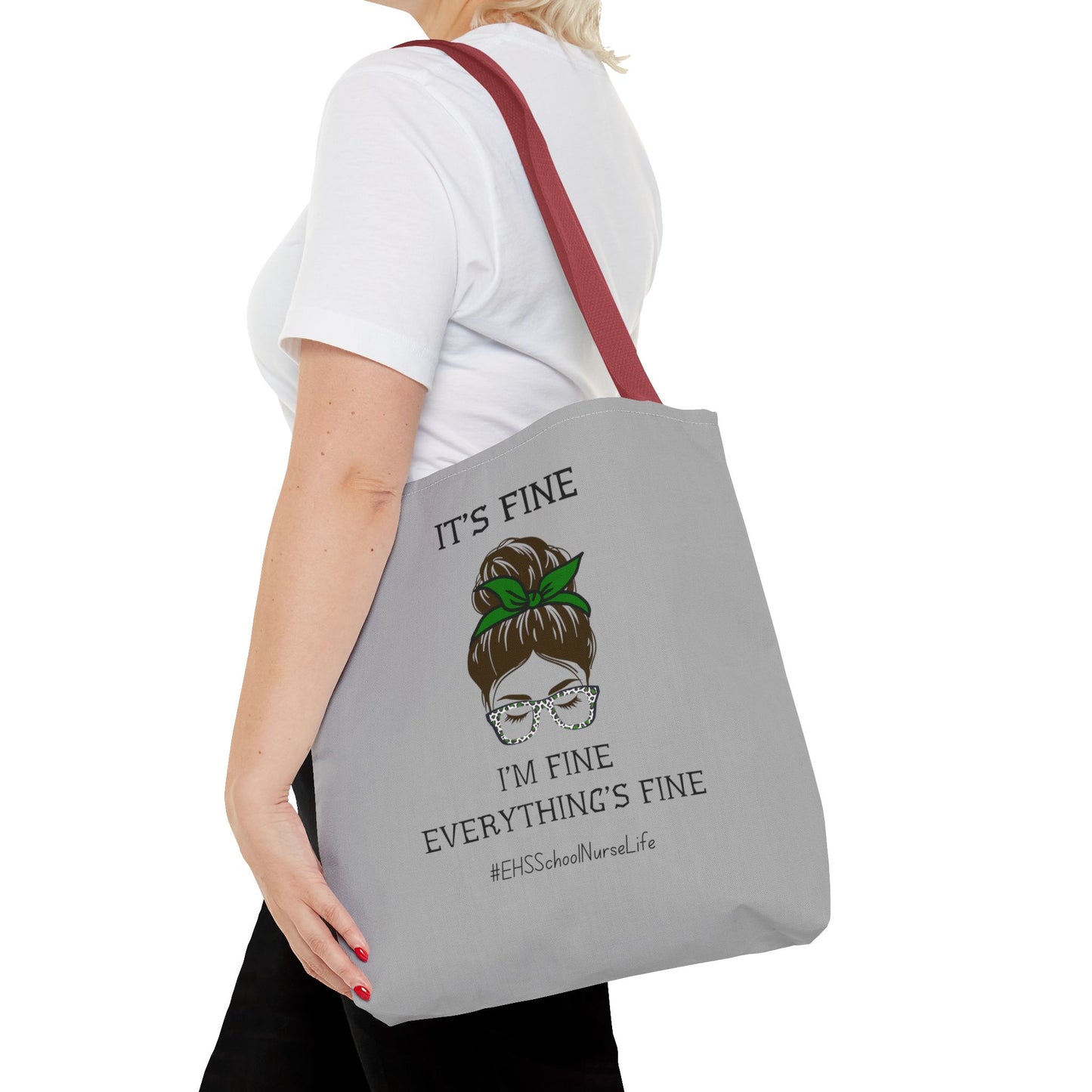 EHS SCHOOL NURSE LIFE GREY Tote Bag (AOP)