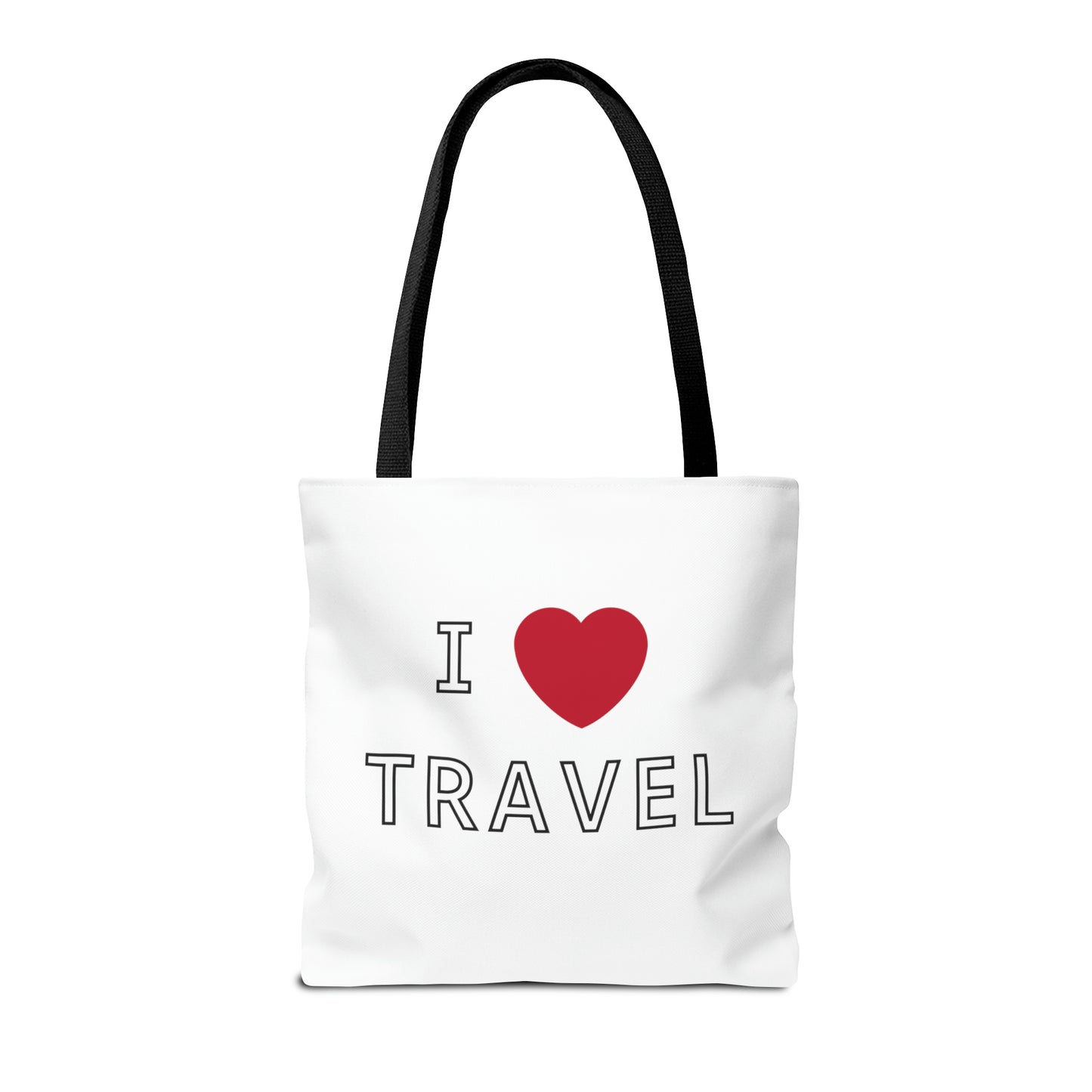 I Love Travel Carry On Tote Bag (AOP)