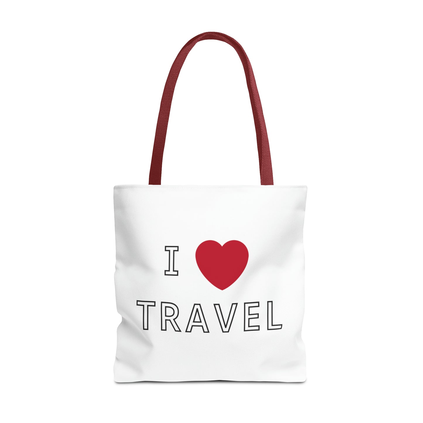 I Love Travel Carry On Tote Bag (AOP)