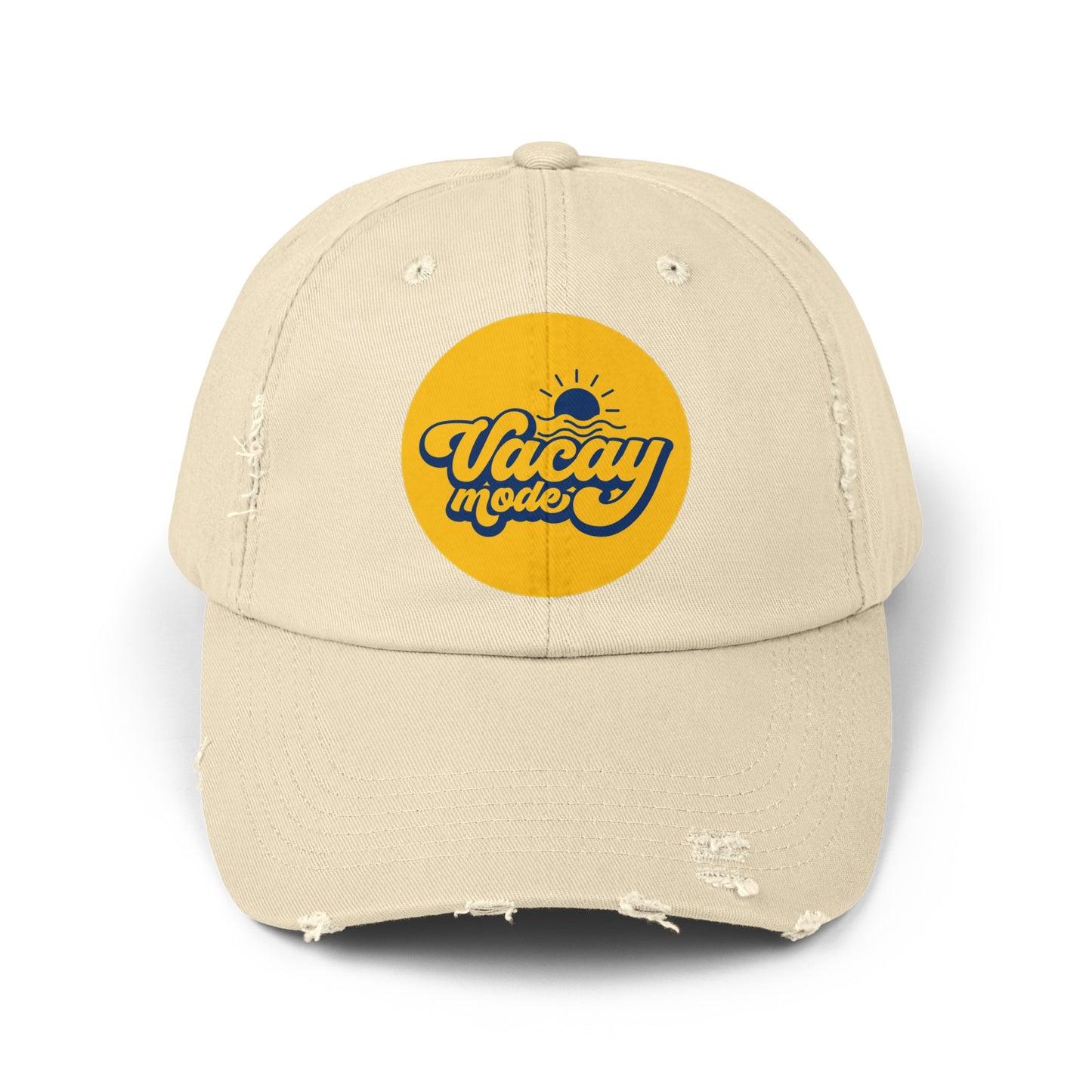 Vacay Mode Unisex Distressed Cap