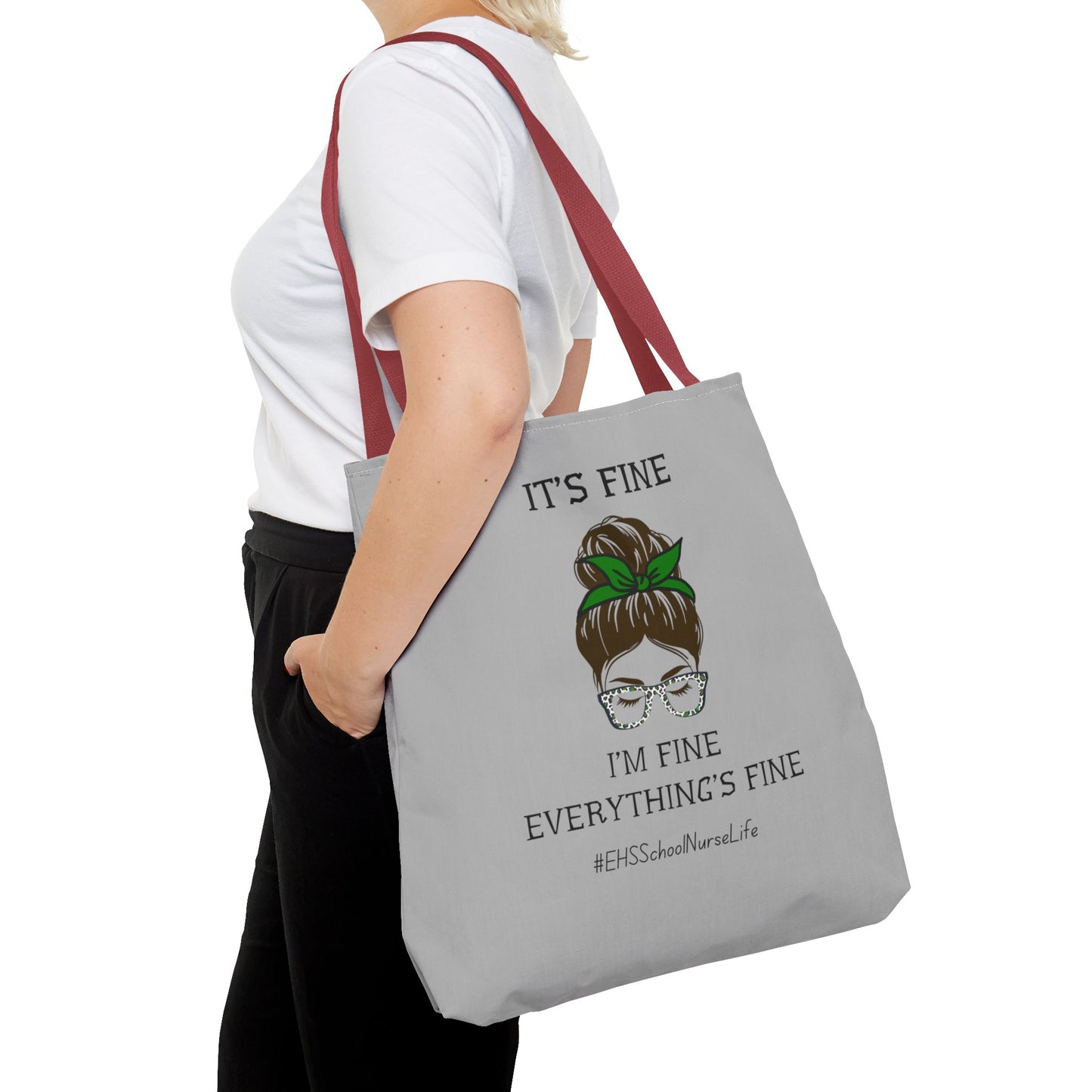 EHS SCHOOL NURSE LIFE GREY Tote Bag (AOP)