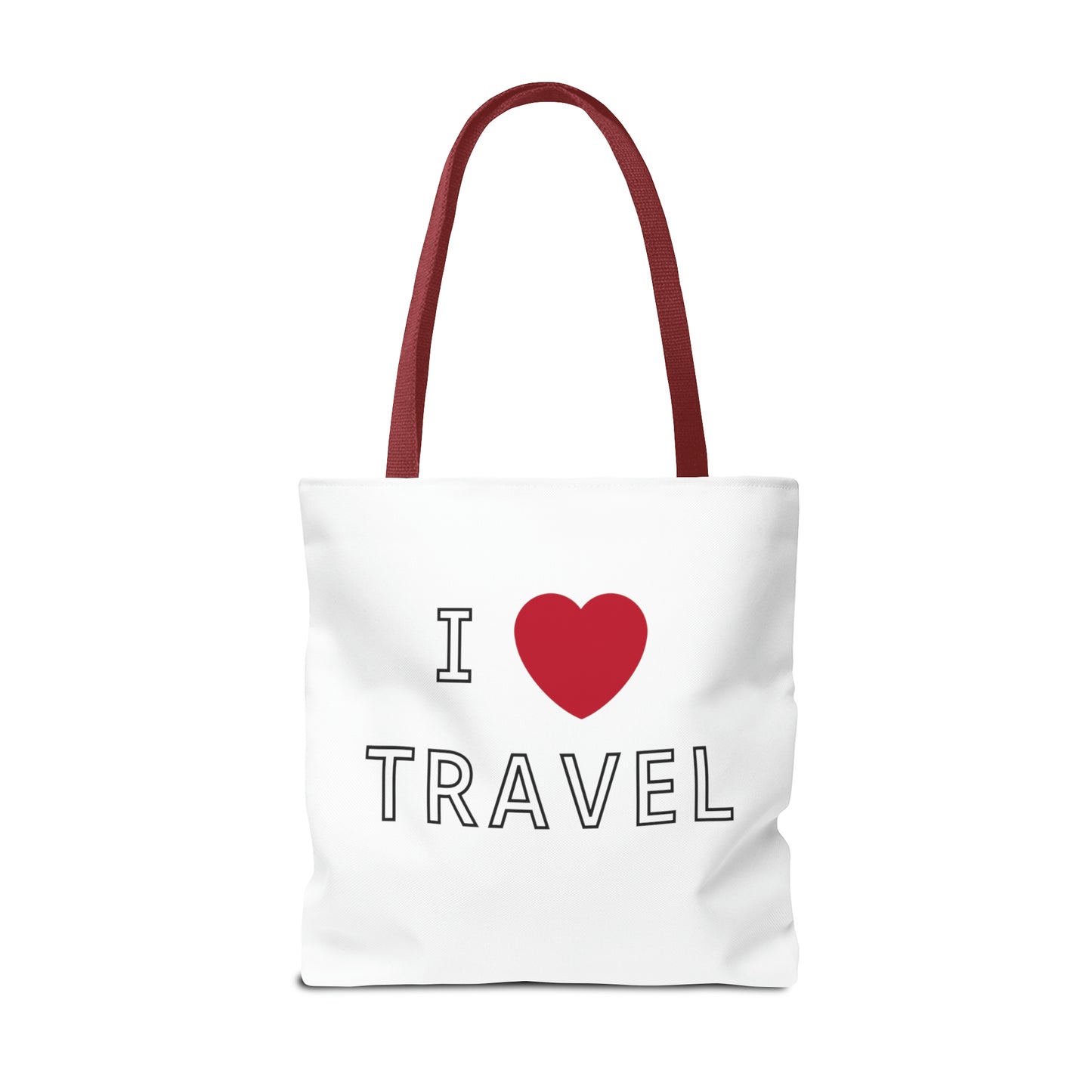 I Love Travel Carry On Tote Bag (AOP)