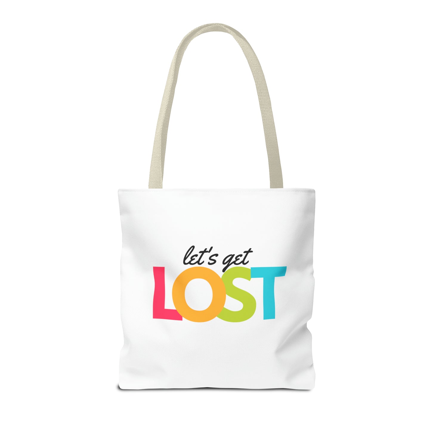 Let's Get Lost Tote Bag (AOP)