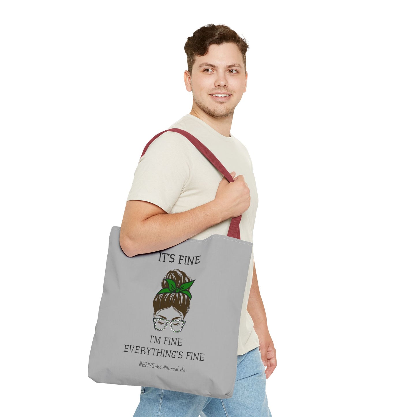 EHS SCHOOL NURSE LIFE GREY Tote Bag (AOP)