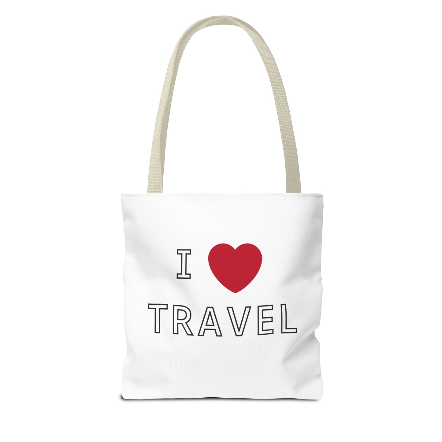 I Love Travel Carry On Tote Bag (AOP)