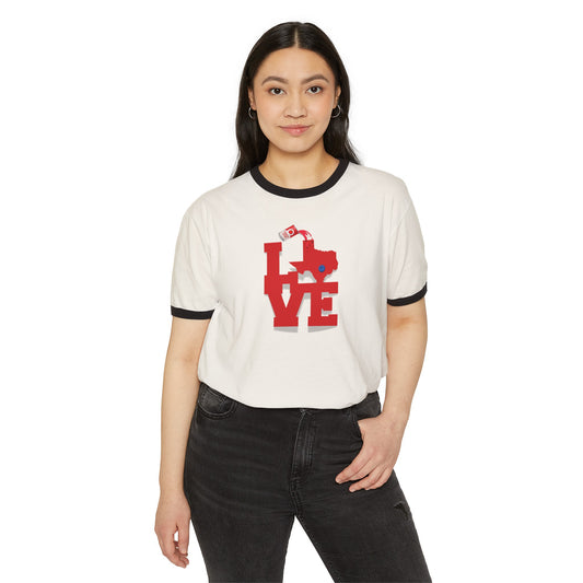 Love Austin Texas Unisex Cotton T-Shirt