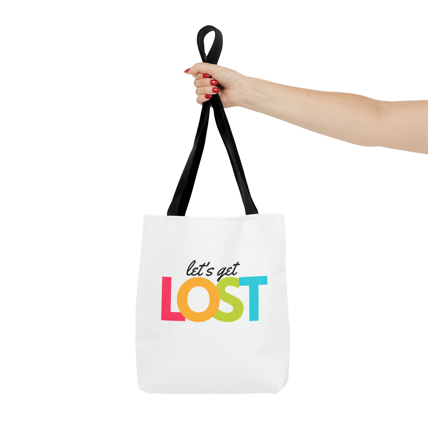 Let's Get Lost Tote Bag (AOP)