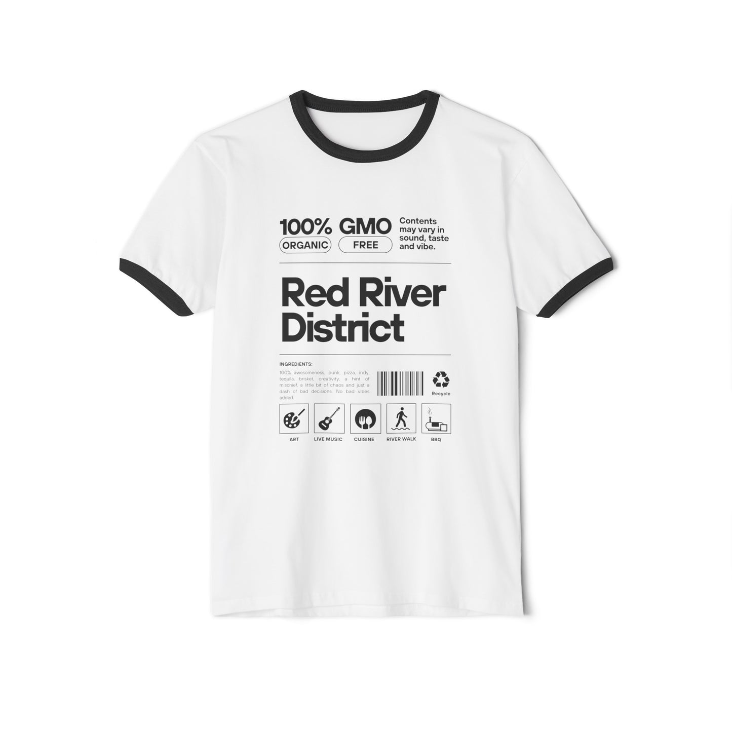 Red River District Unisex Cotton Ringer T-Shirt