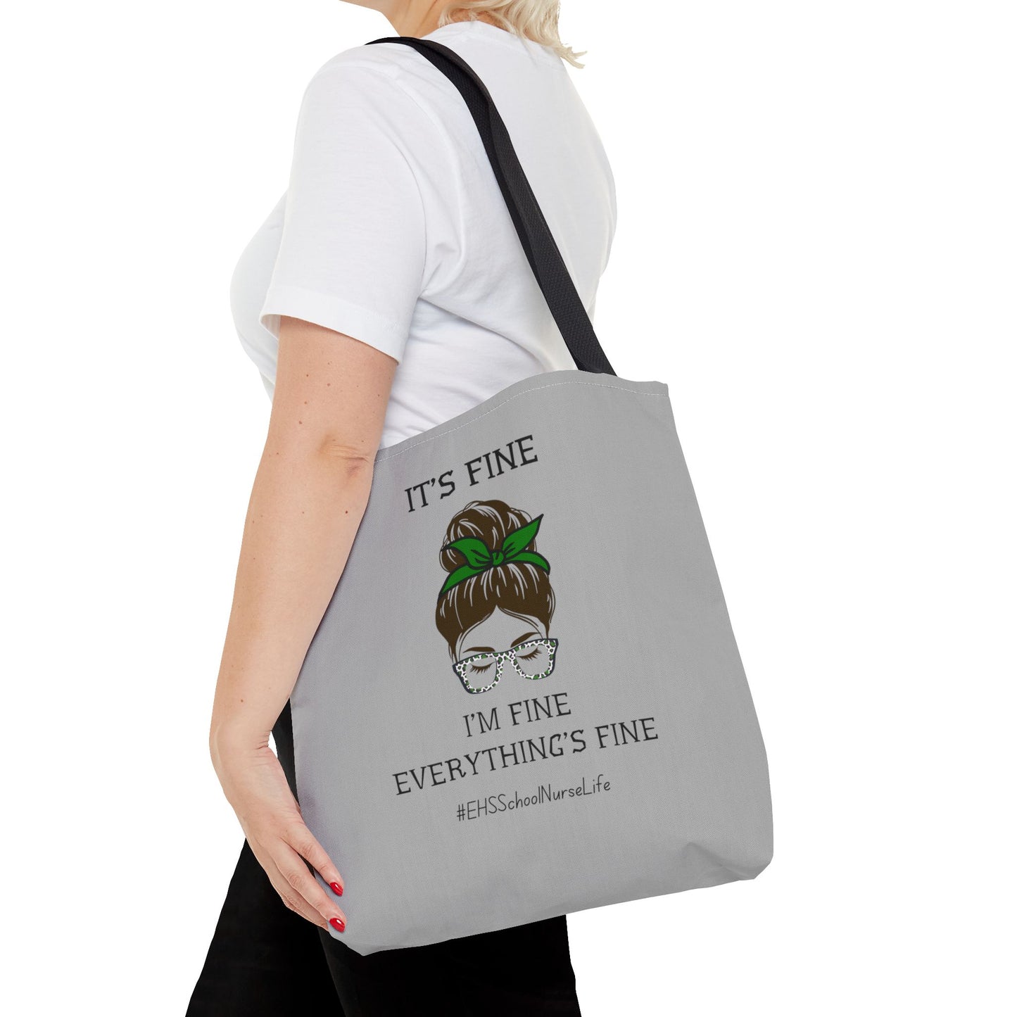 EHS SCHOOL NURSE LIFE GREY Tote Bag (AOP)