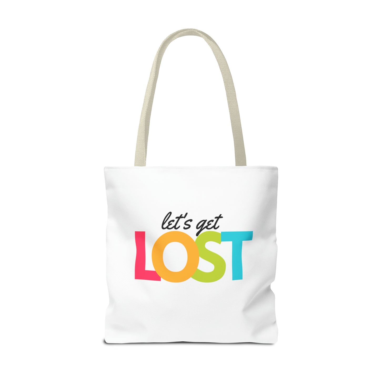 Let's Get Lost Tote Bag (AOP)