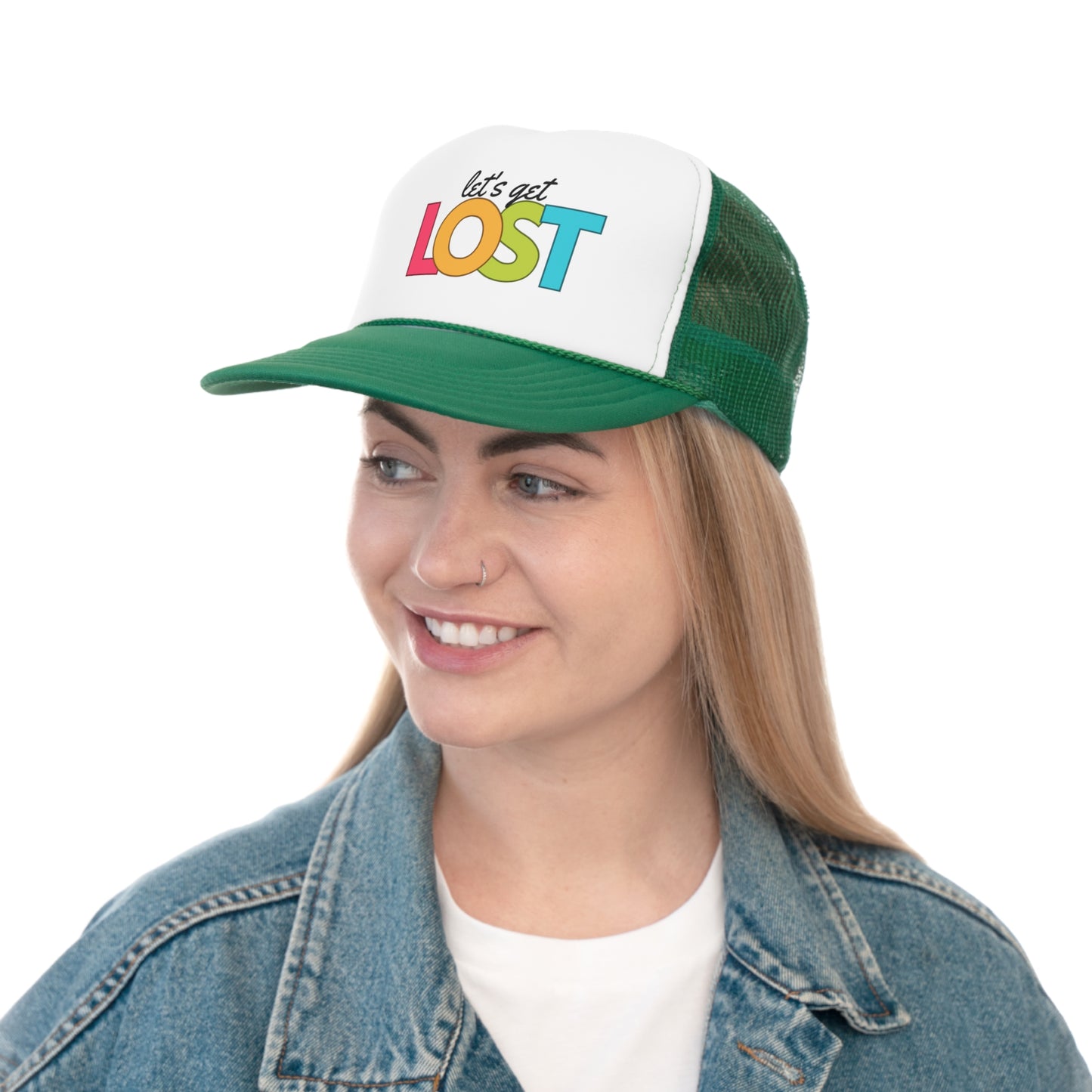 Let's Get Lost Trucker Caps