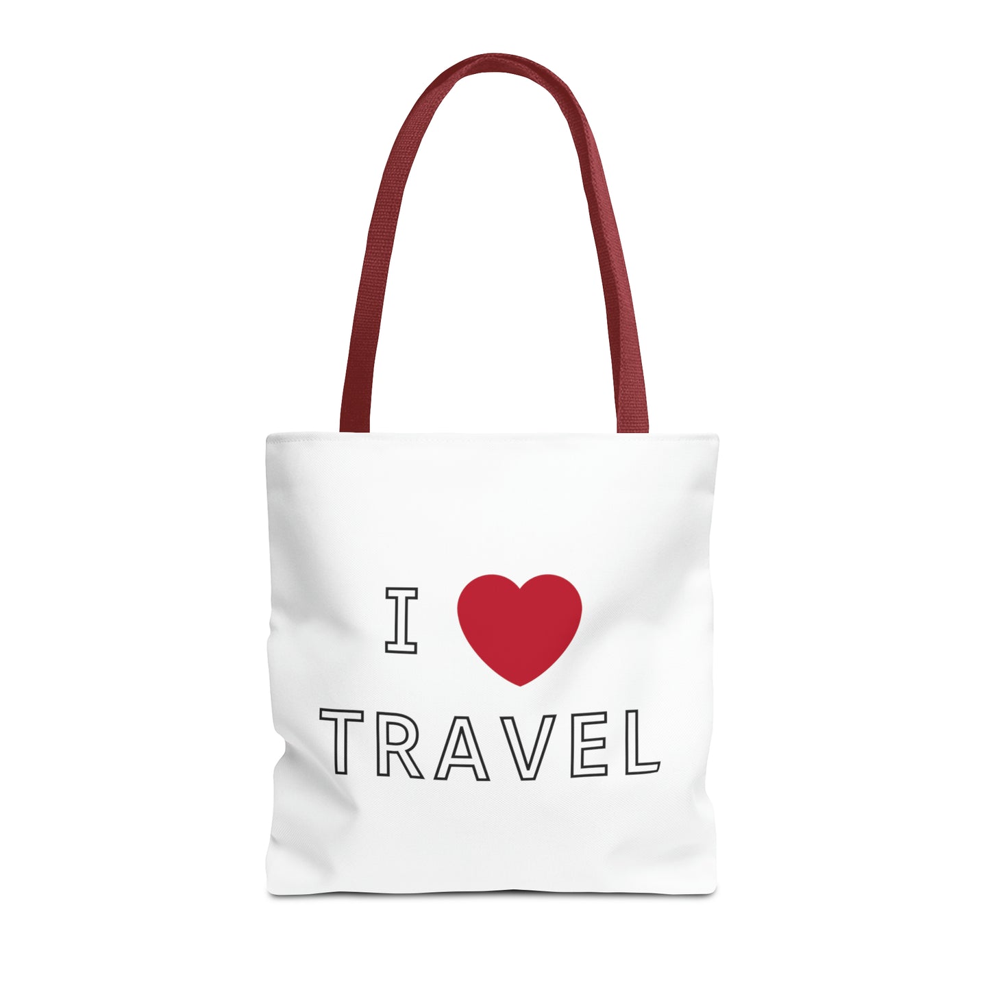 I Love Travel Carry On Tote Bag (AOP)