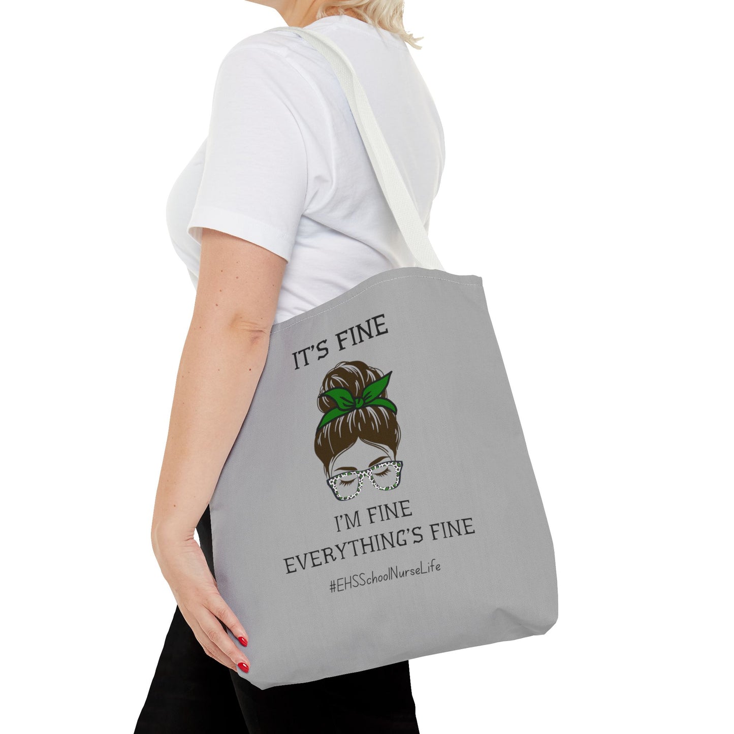 EHS SCHOOL NURSE LIFE GREY Tote Bag (AOP)