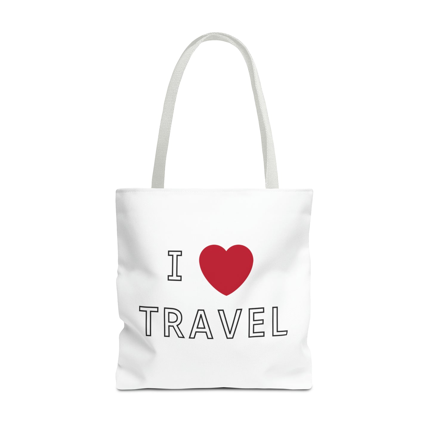 I Love Travel Carry On Tote Bag (AOP)