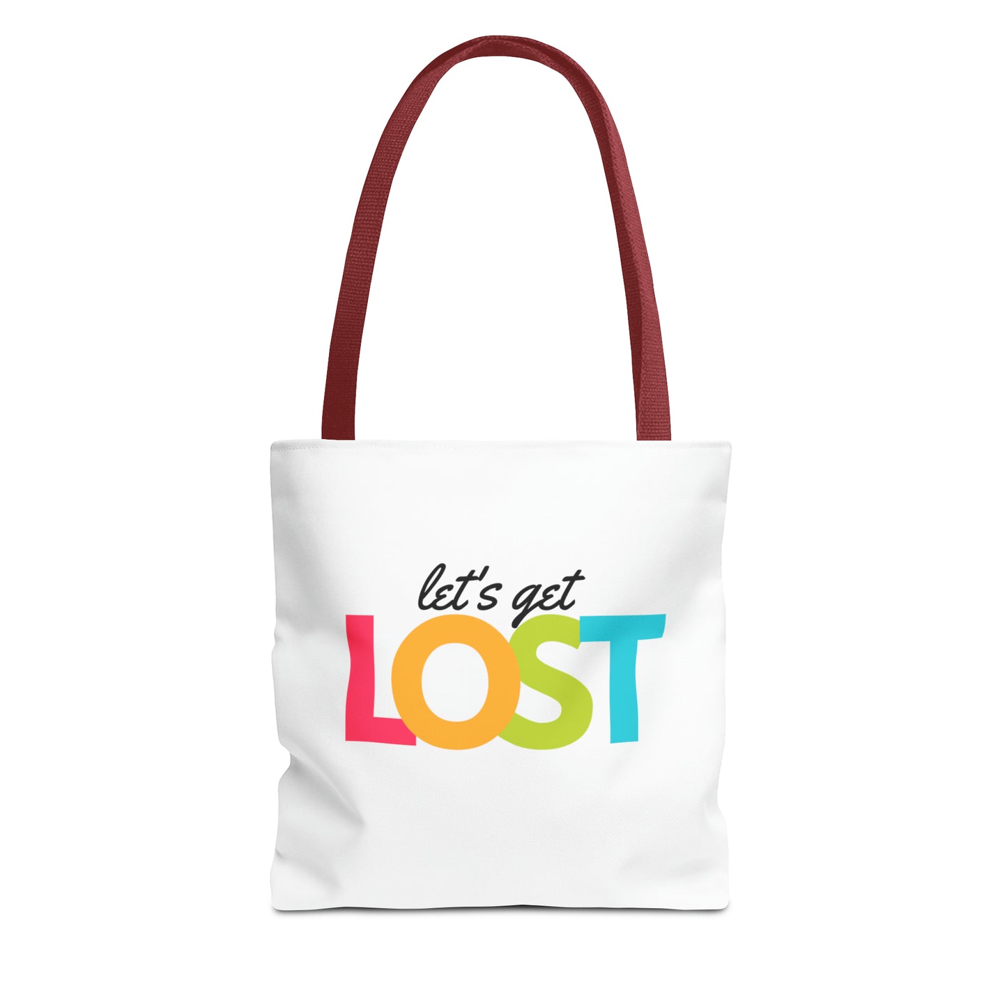 Let's Get Lost Tote Bag (AOP)