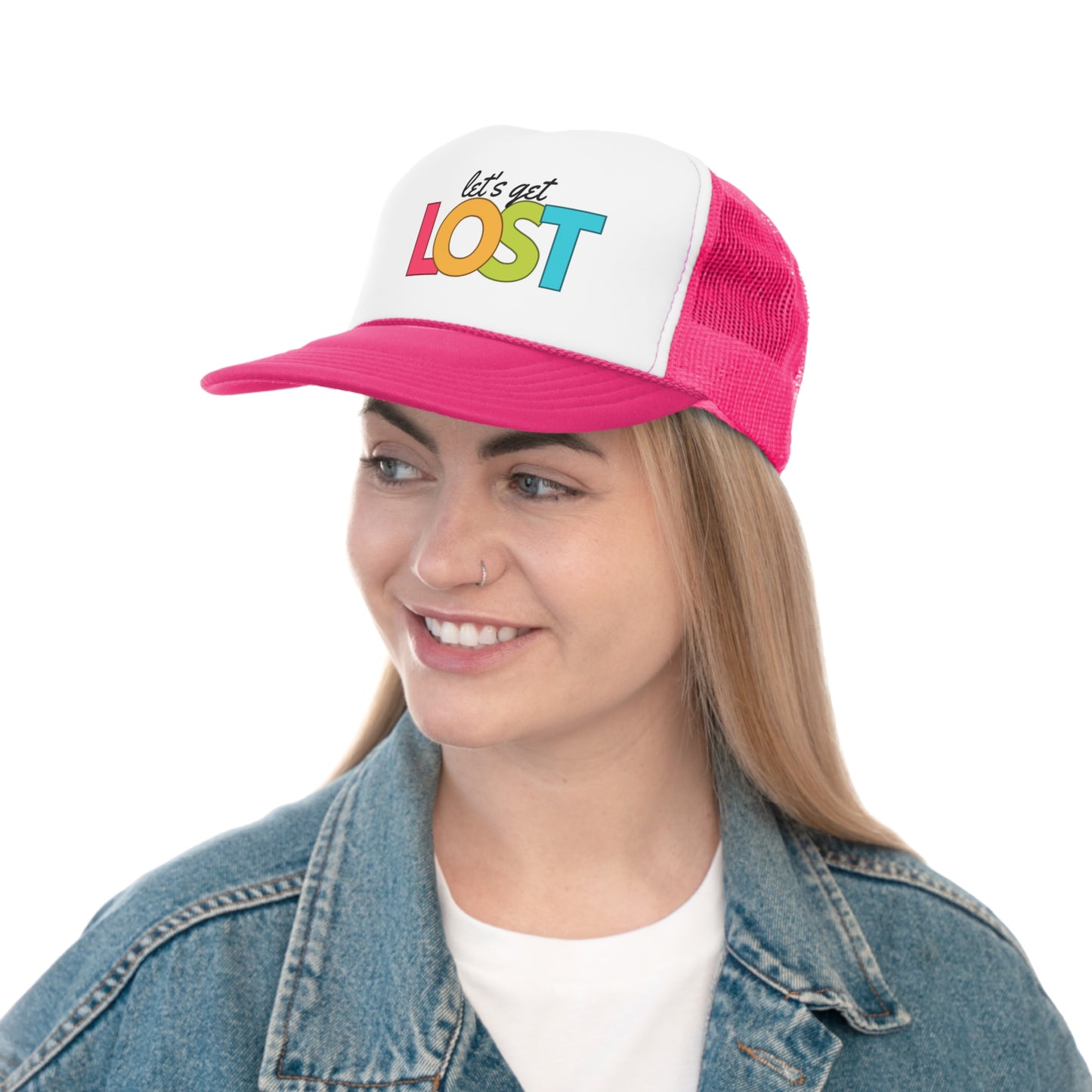 Let's Get Lost Trucker Caps