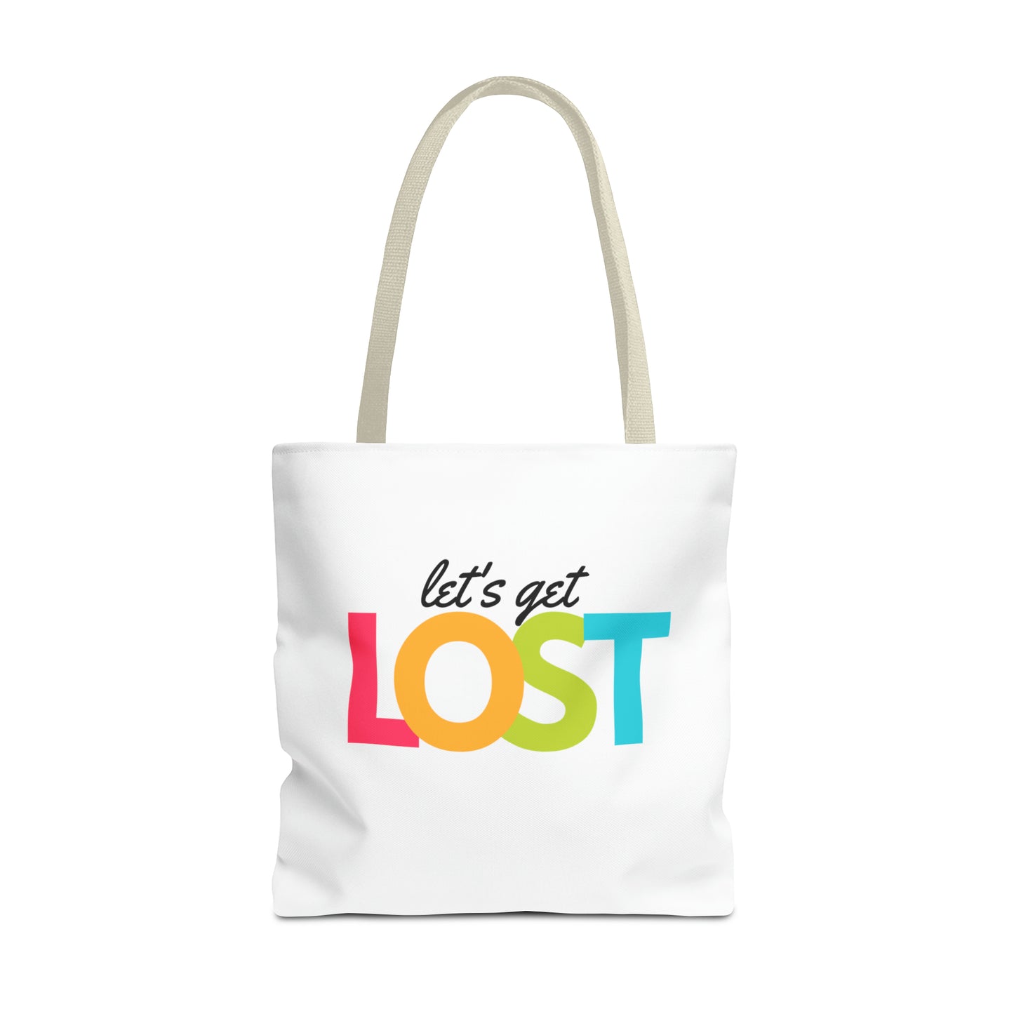 Let's Get Lost Tote Bag (AOP)