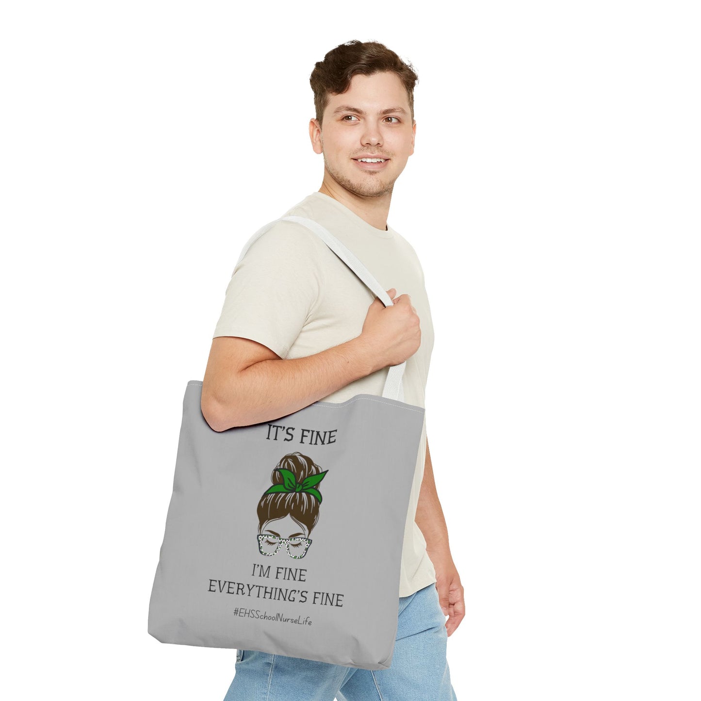 EHS SCHOOL NURSE LIFE GREY Tote Bag (AOP)