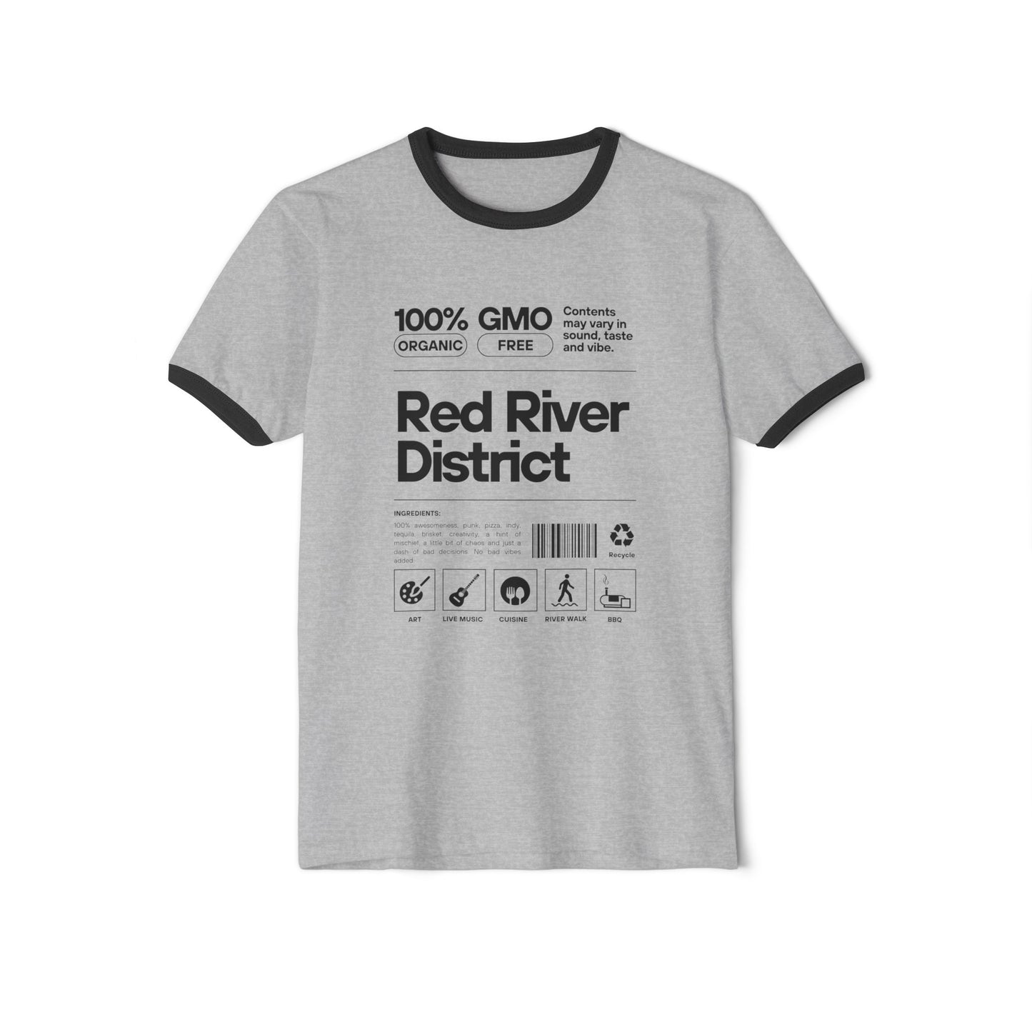 Red River District Unisex Cotton Ringer T-Shirt