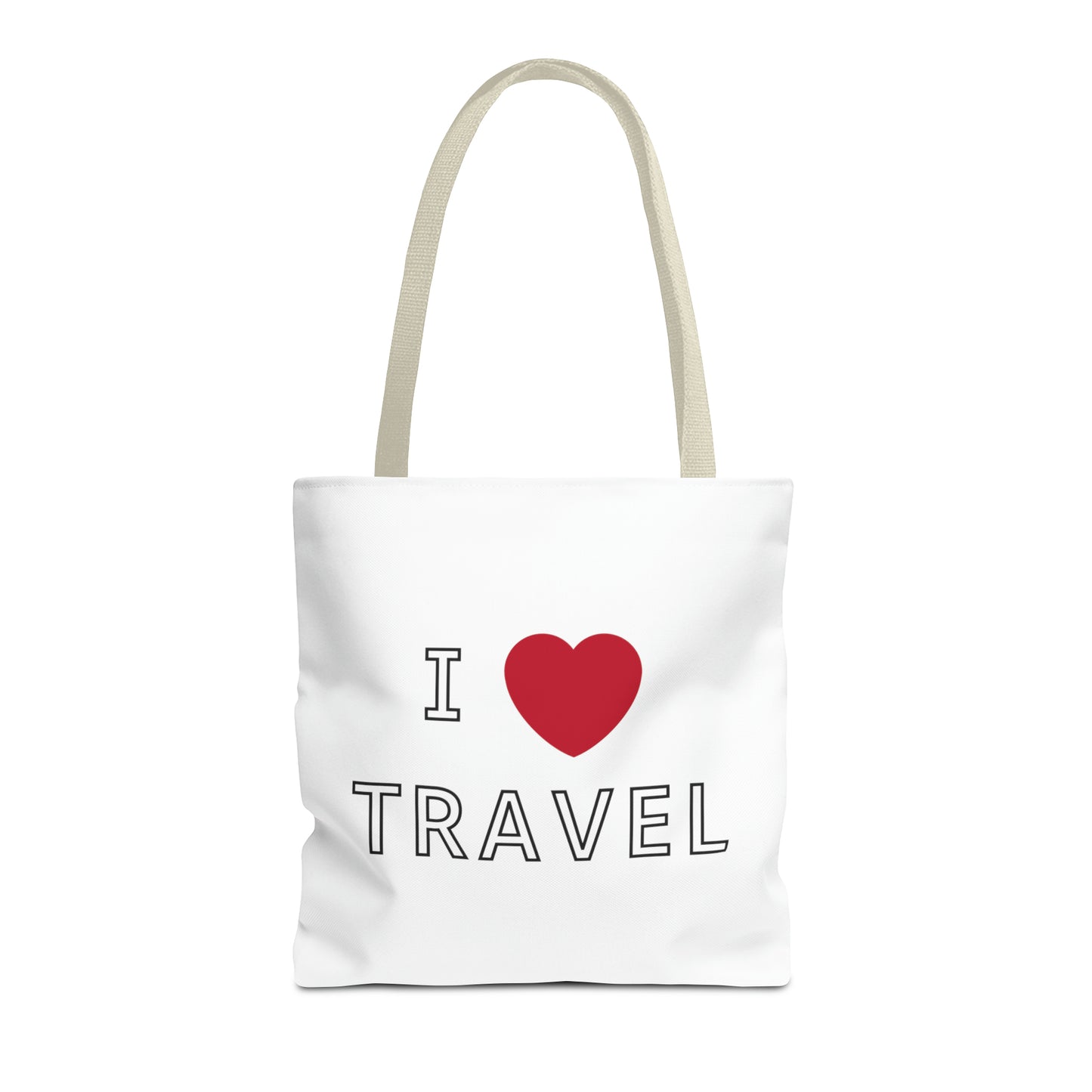 I Love Travel Carry On Tote Bag (AOP)