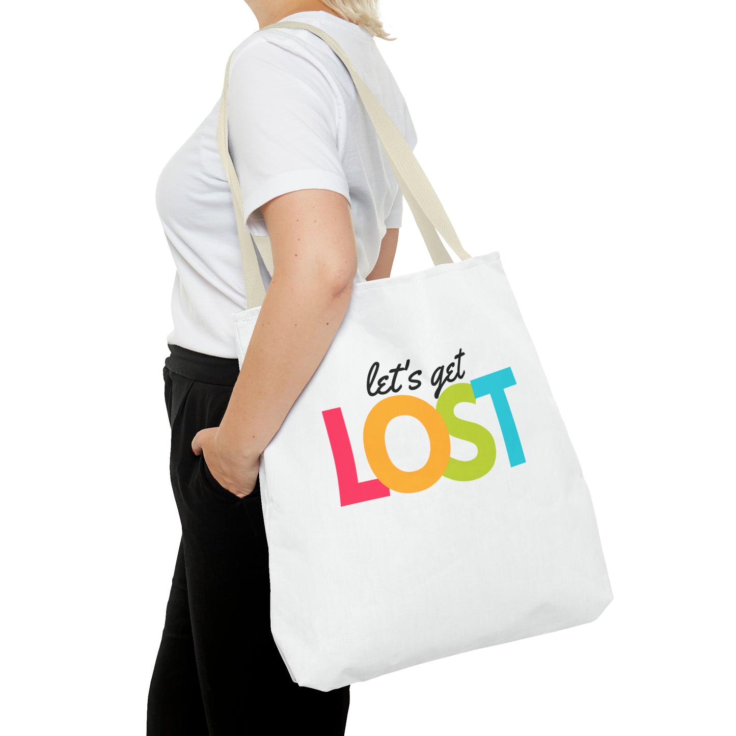 Let's Get Lost Tote Bag (AOP)