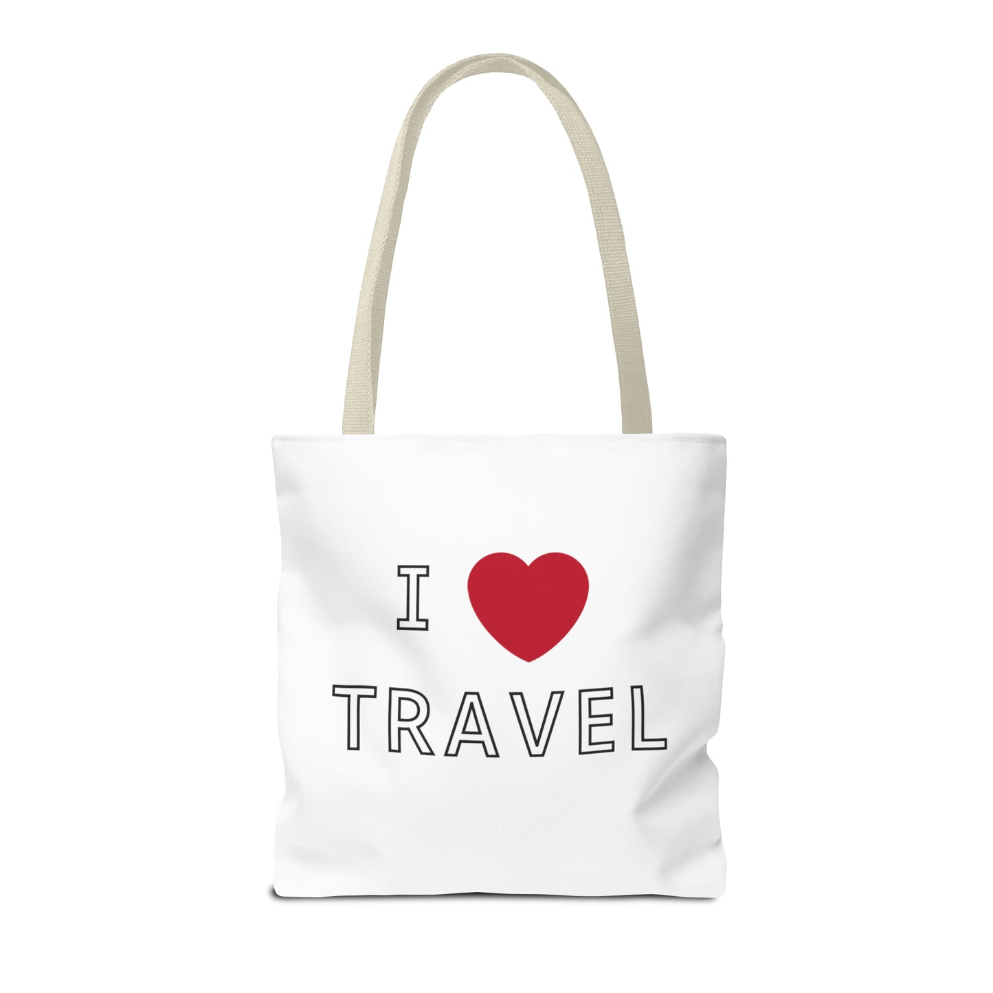 I Love Travel Carry On Tote Bag (AOP)