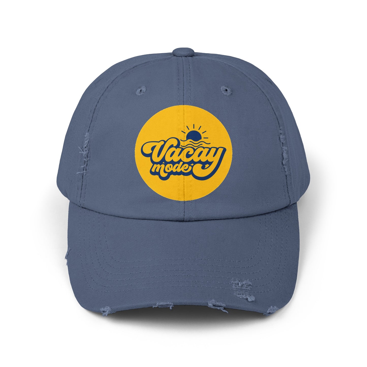 Vacay Mode Unisex Distressed Cap