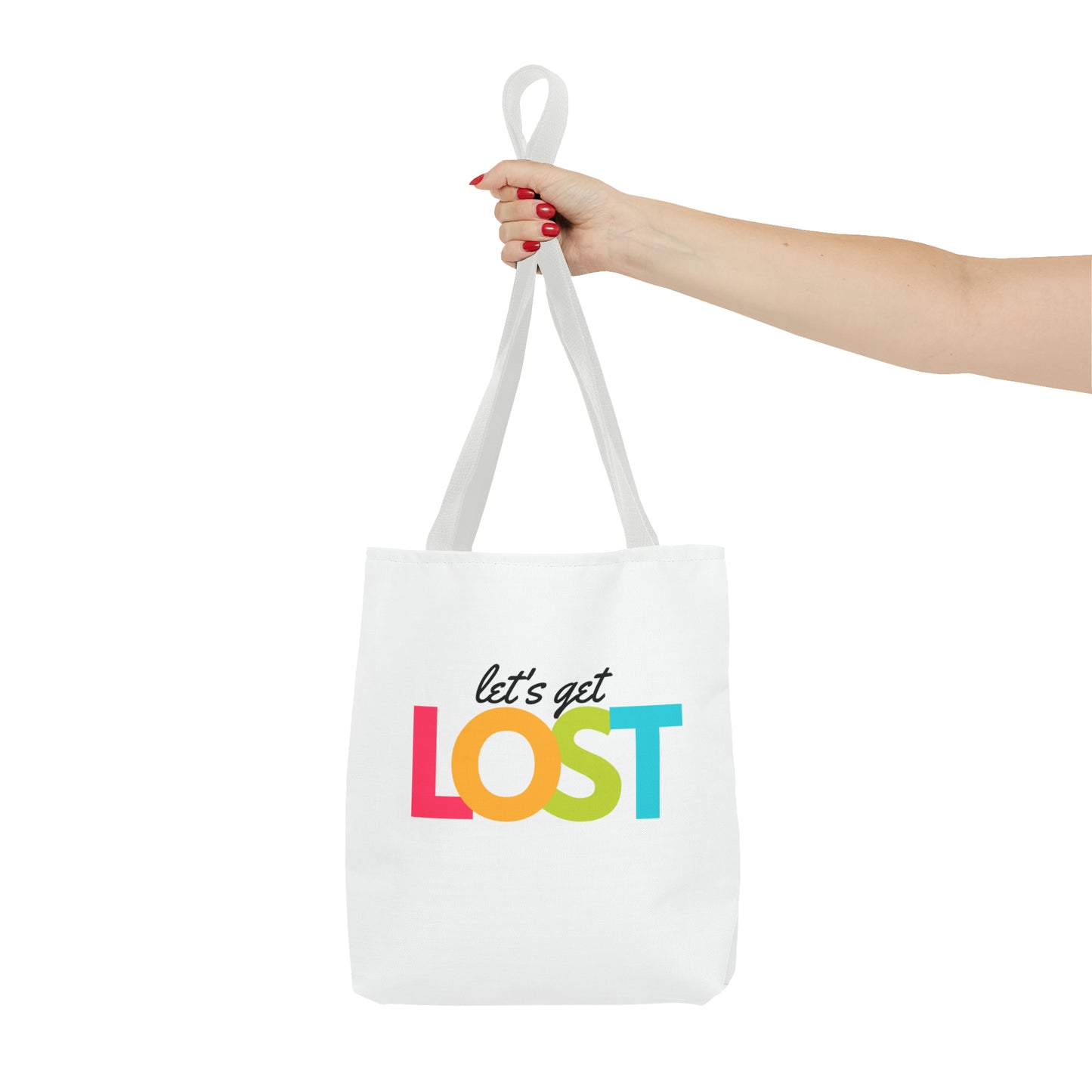 Let's Get Lost Tote Bag (AOP)