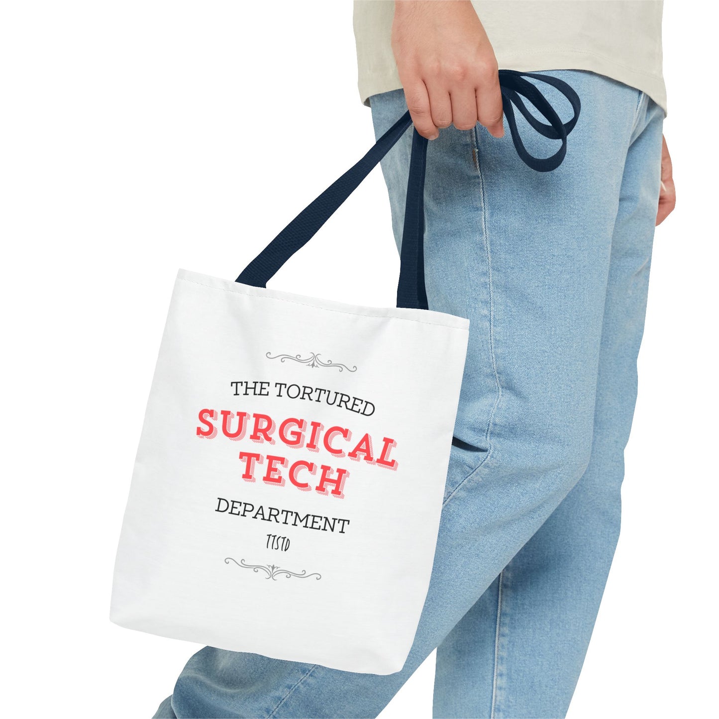 Tortured Surgical Tech Department Tote Bag (AOP)