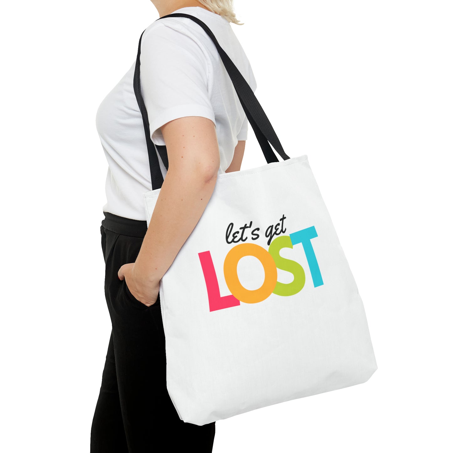 Let's Get Lost Tote Bag (AOP)