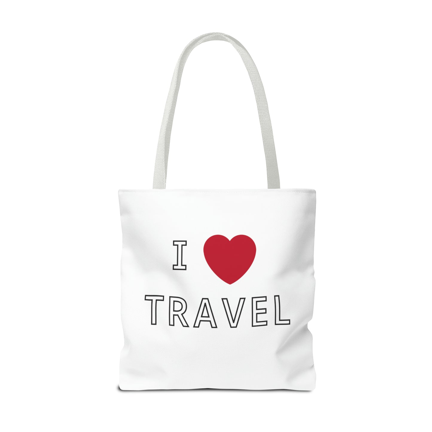 I Love Travel Carry On Tote Bag (AOP)