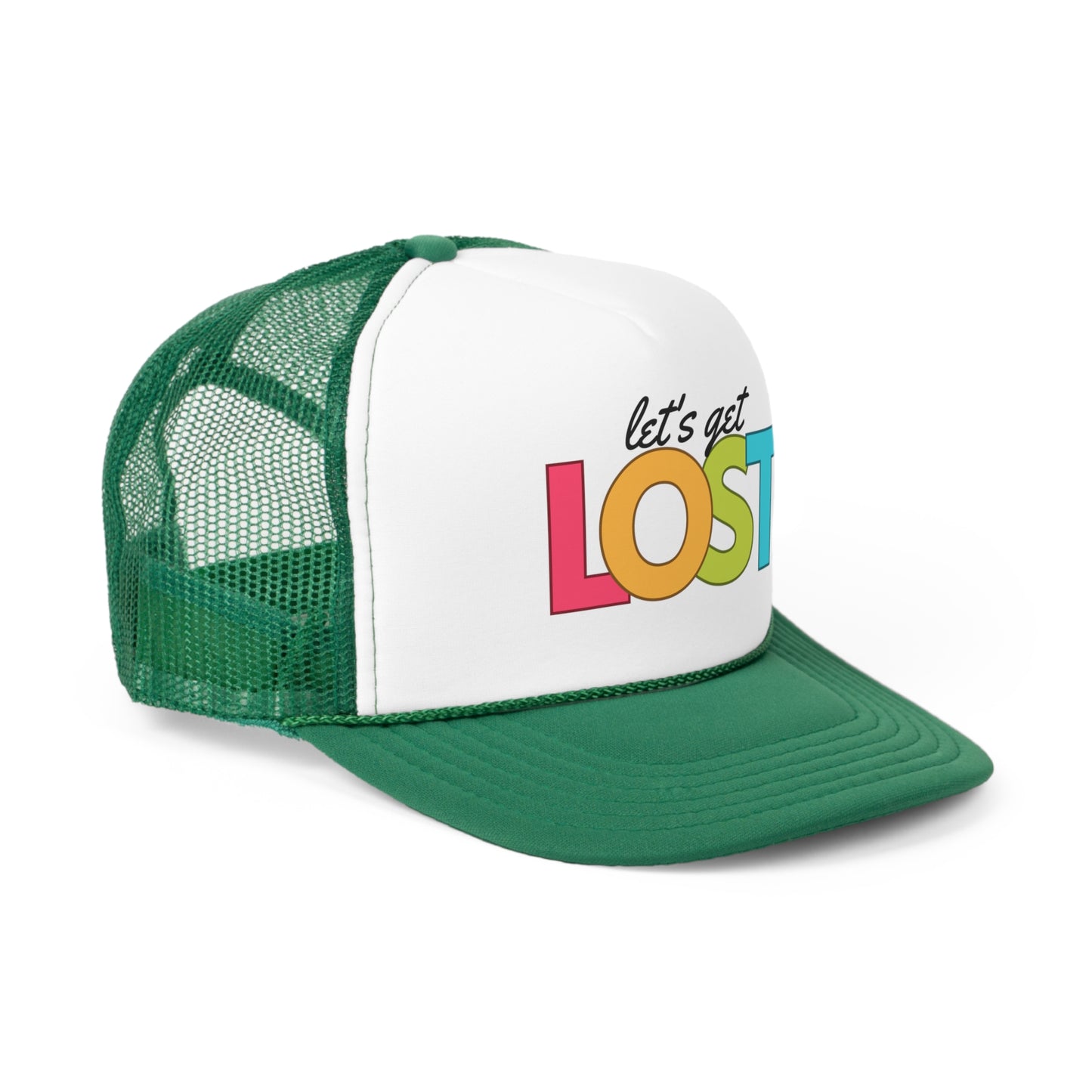 Let's Get Lost Trucker Caps