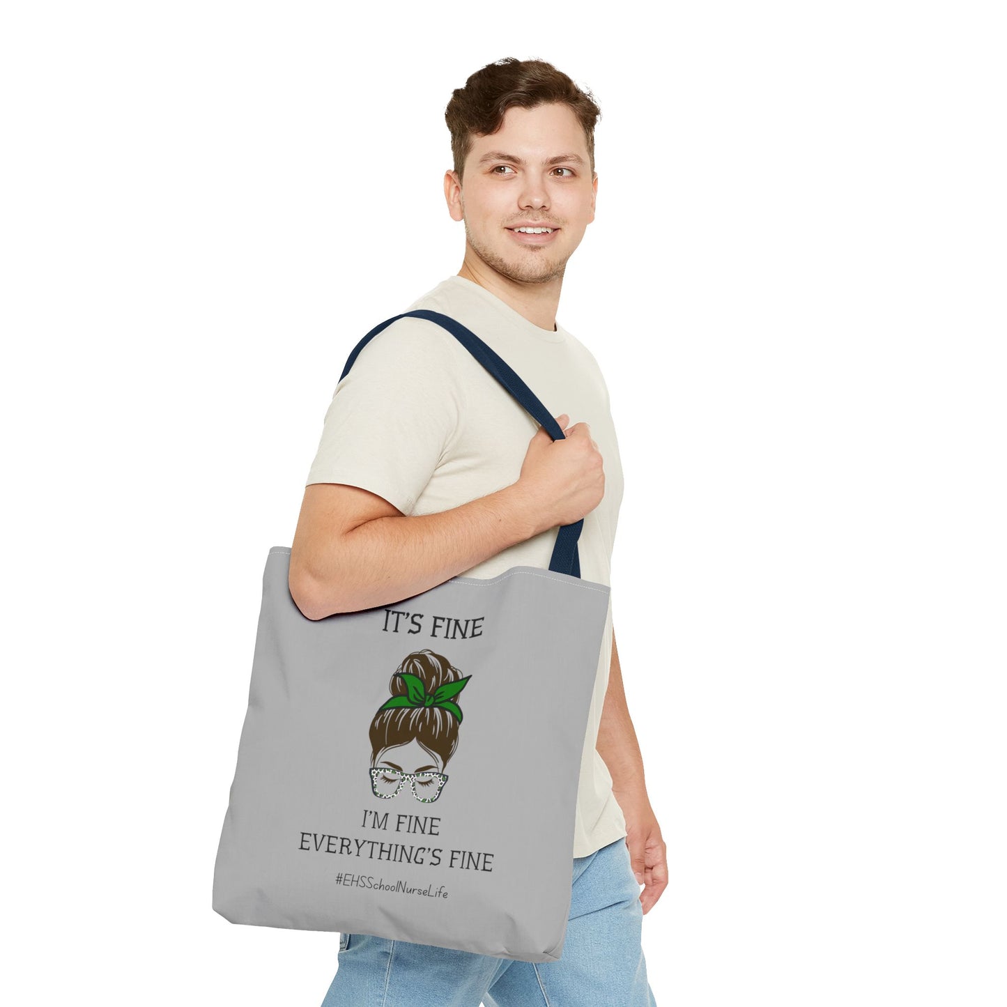 EHS SCHOOL NURSE LIFE GREY Tote Bag (AOP)