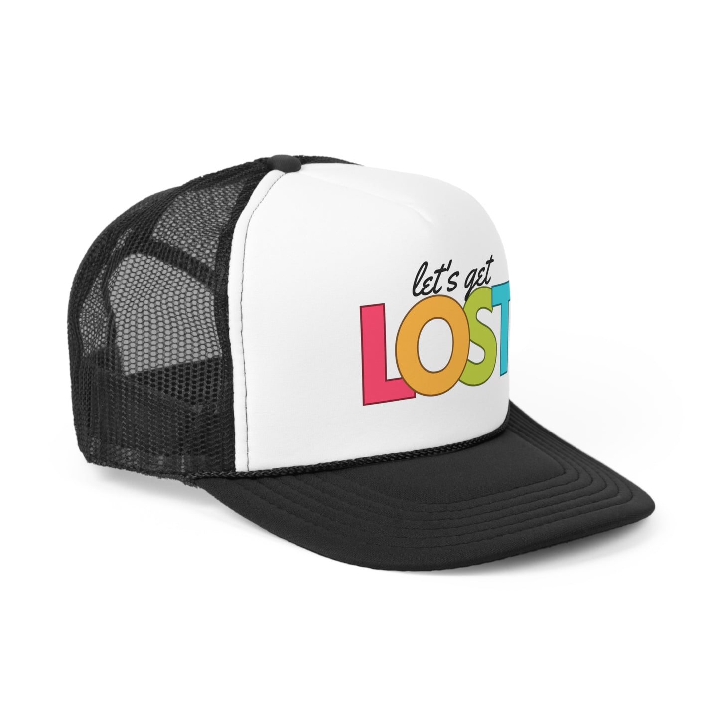 Let's Get Lost Trucker Caps