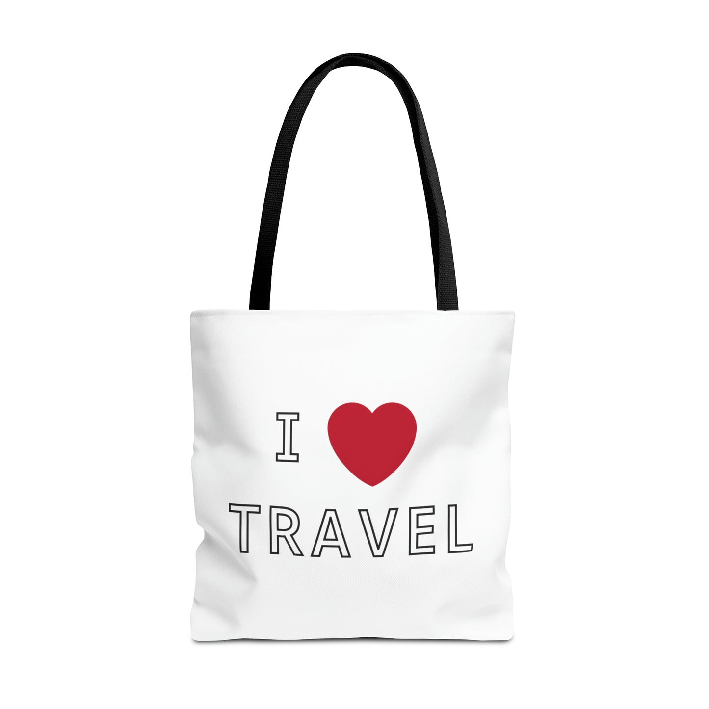 I Love Travel Carry On Tote Bag (AOP)