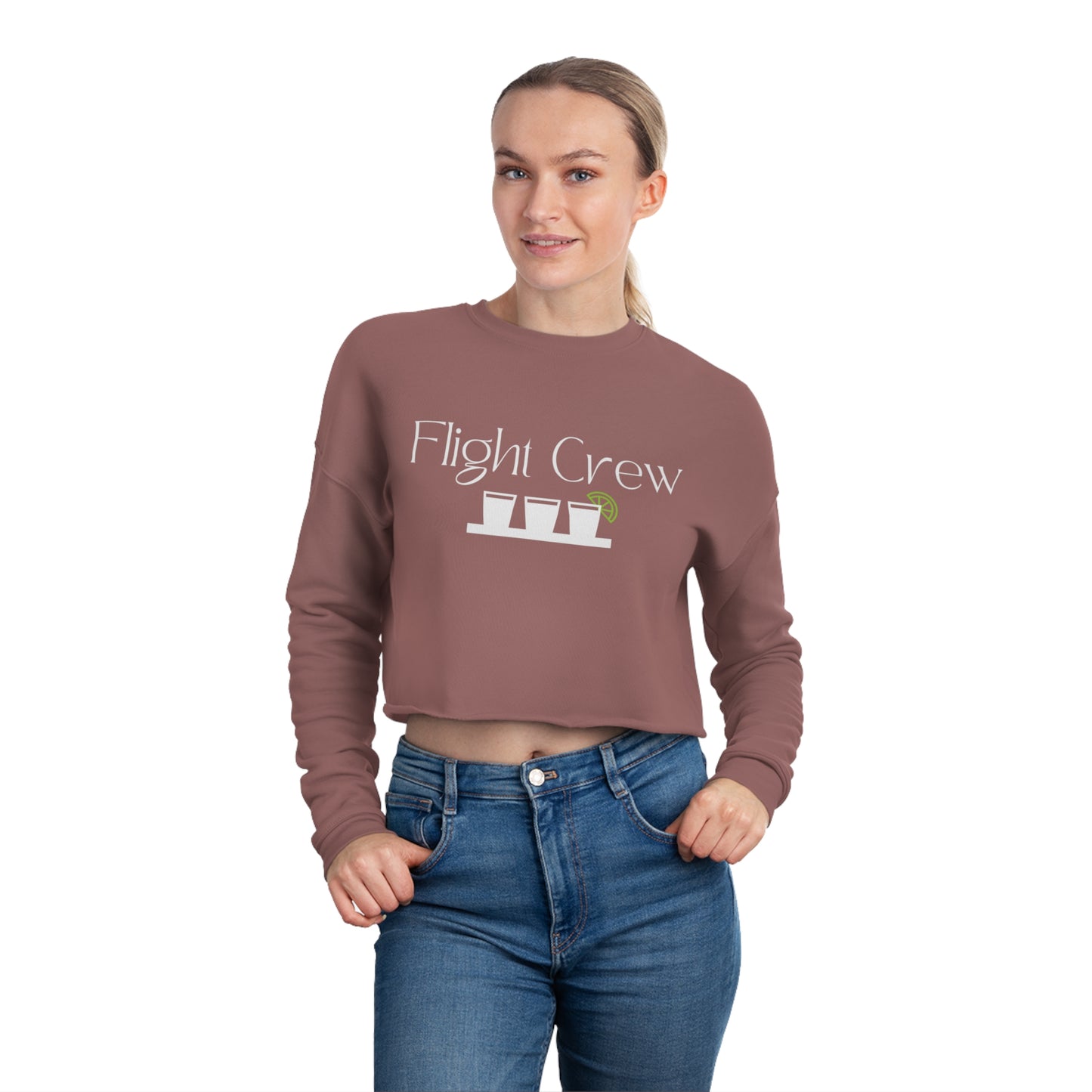 Flight Crew Women's Cropped Sweatshirt