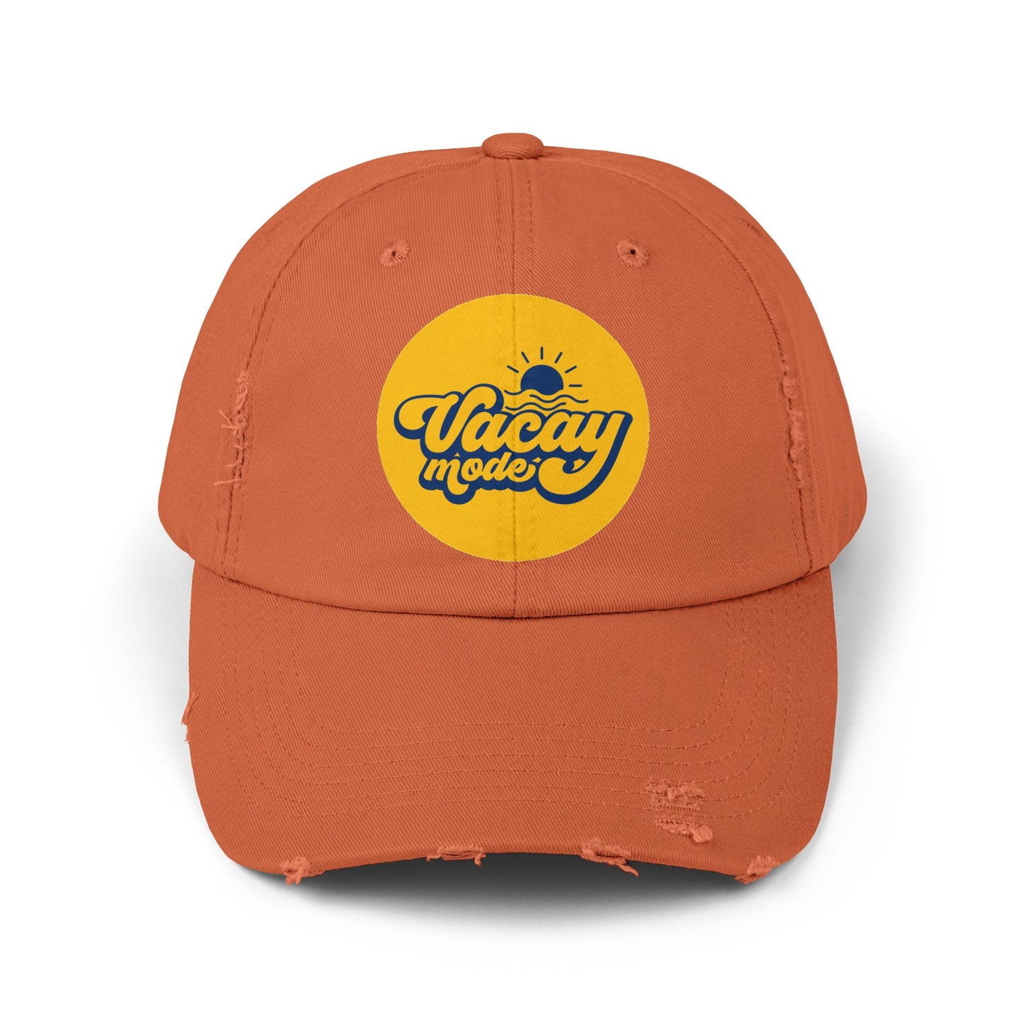 Vacay Mode Unisex Distressed Cap