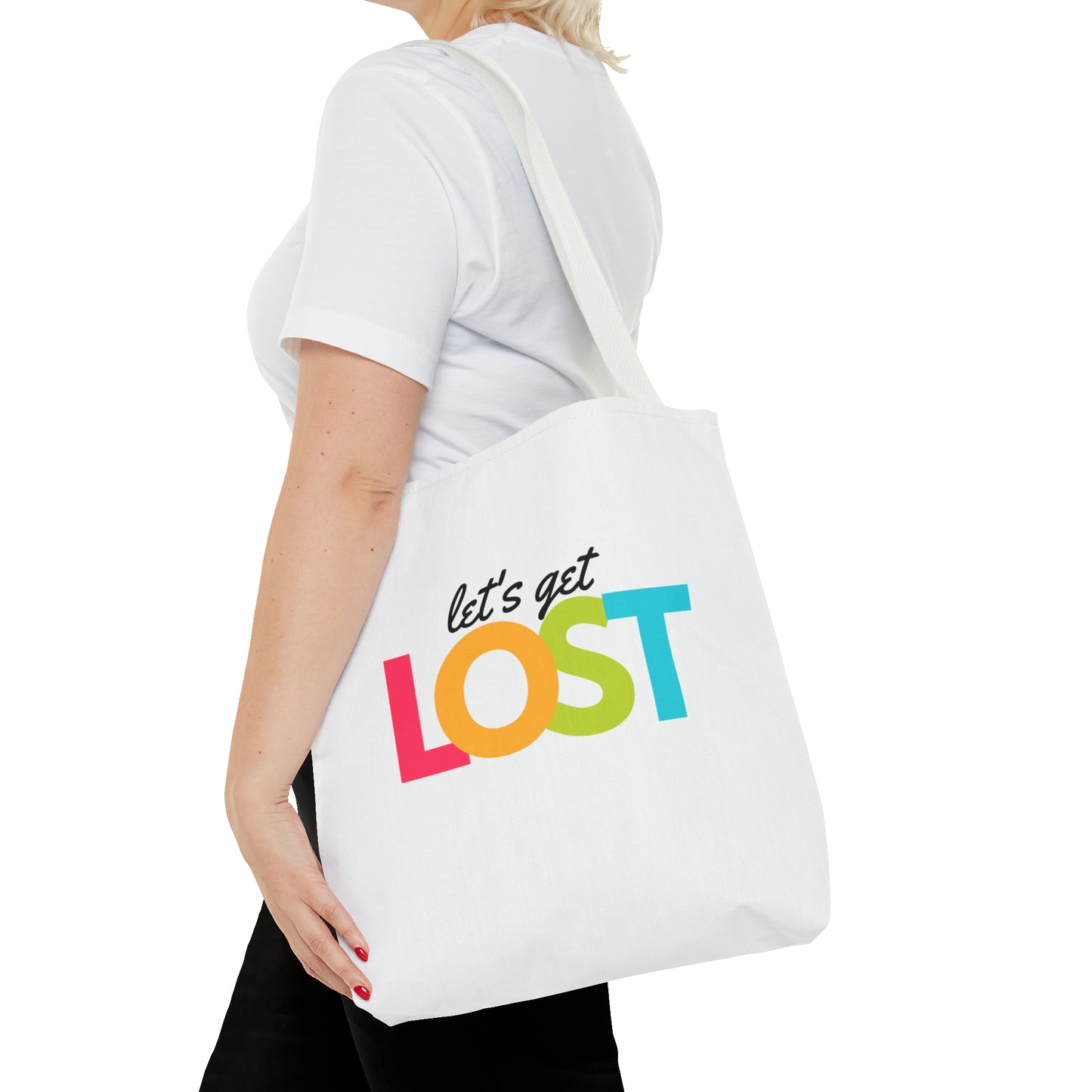 Let's Get Lost Tote Bag (AOP)