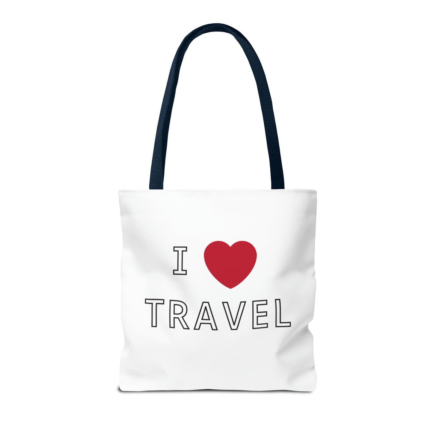 I Love Travel Carry On Tote Bag (AOP)