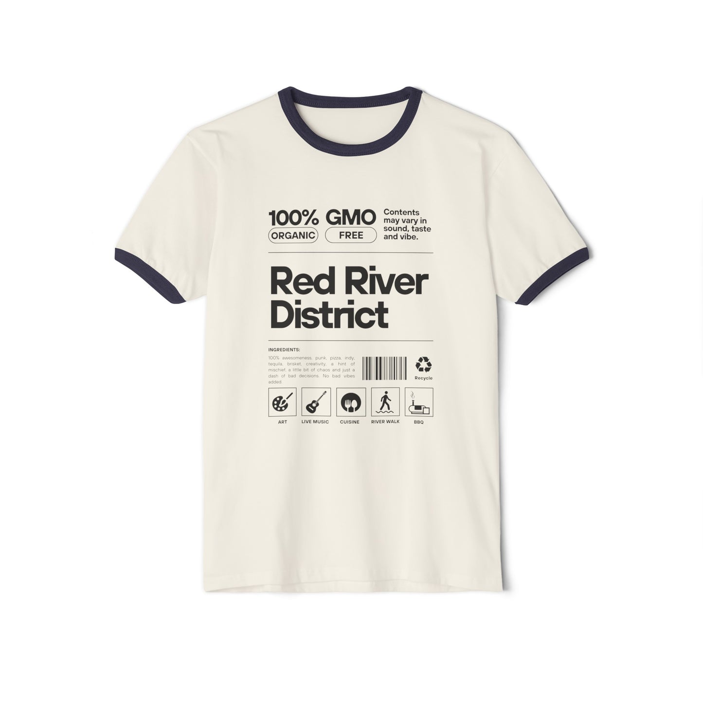 Red River District Unisex Cotton Ringer T-Shirt