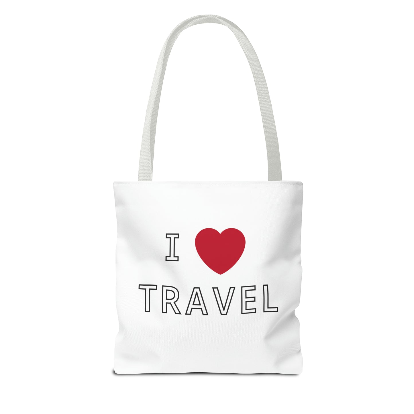 I Love Travel Carry On Tote Bag (AOP)