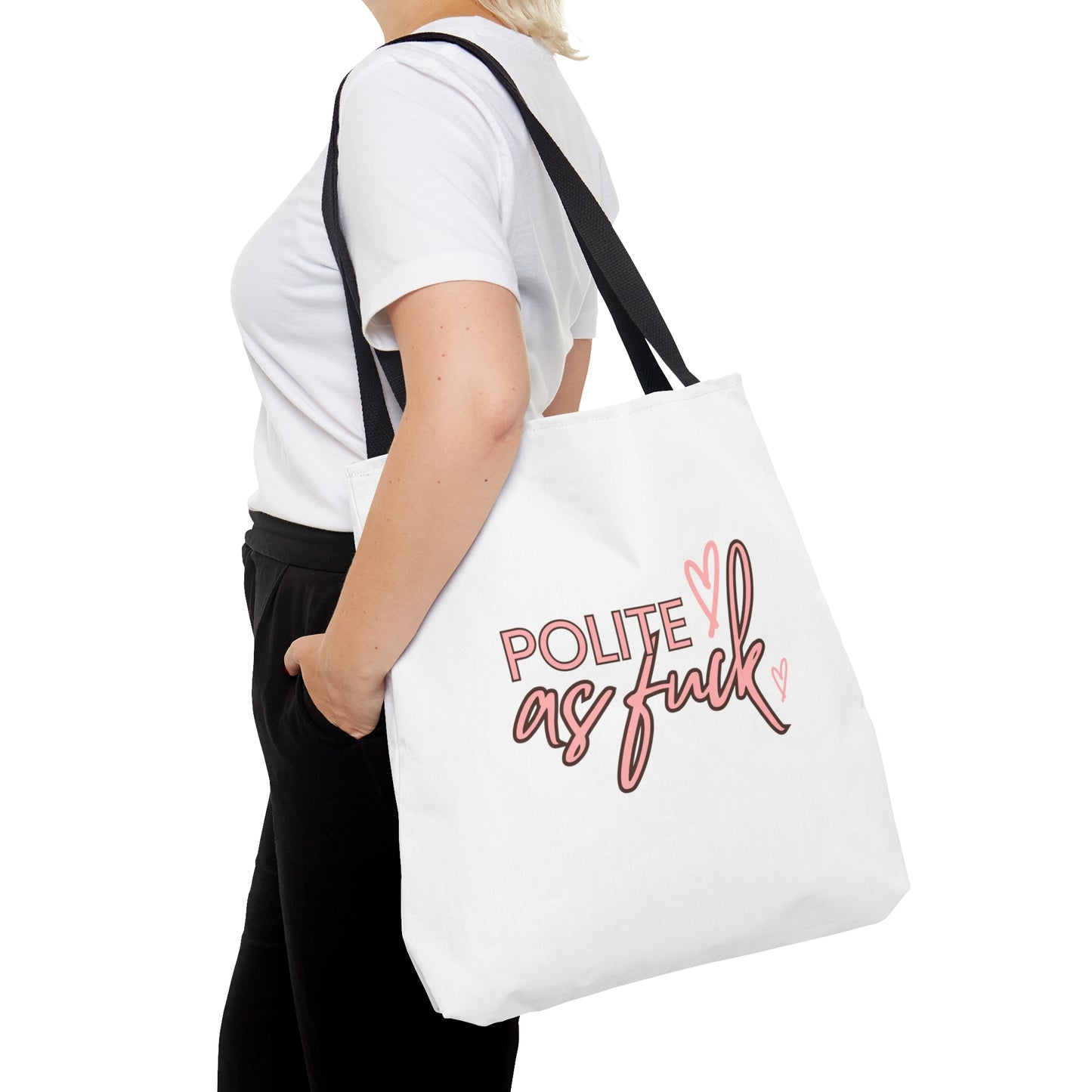 Polite AF Carry On Travel Tote Bag (AOP)