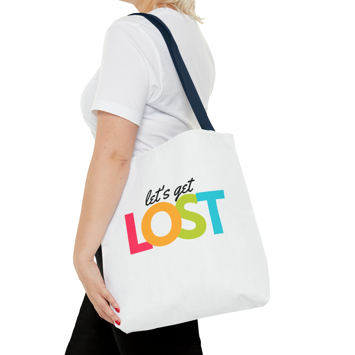 Let's Get Lost Tote Bag (AOP)