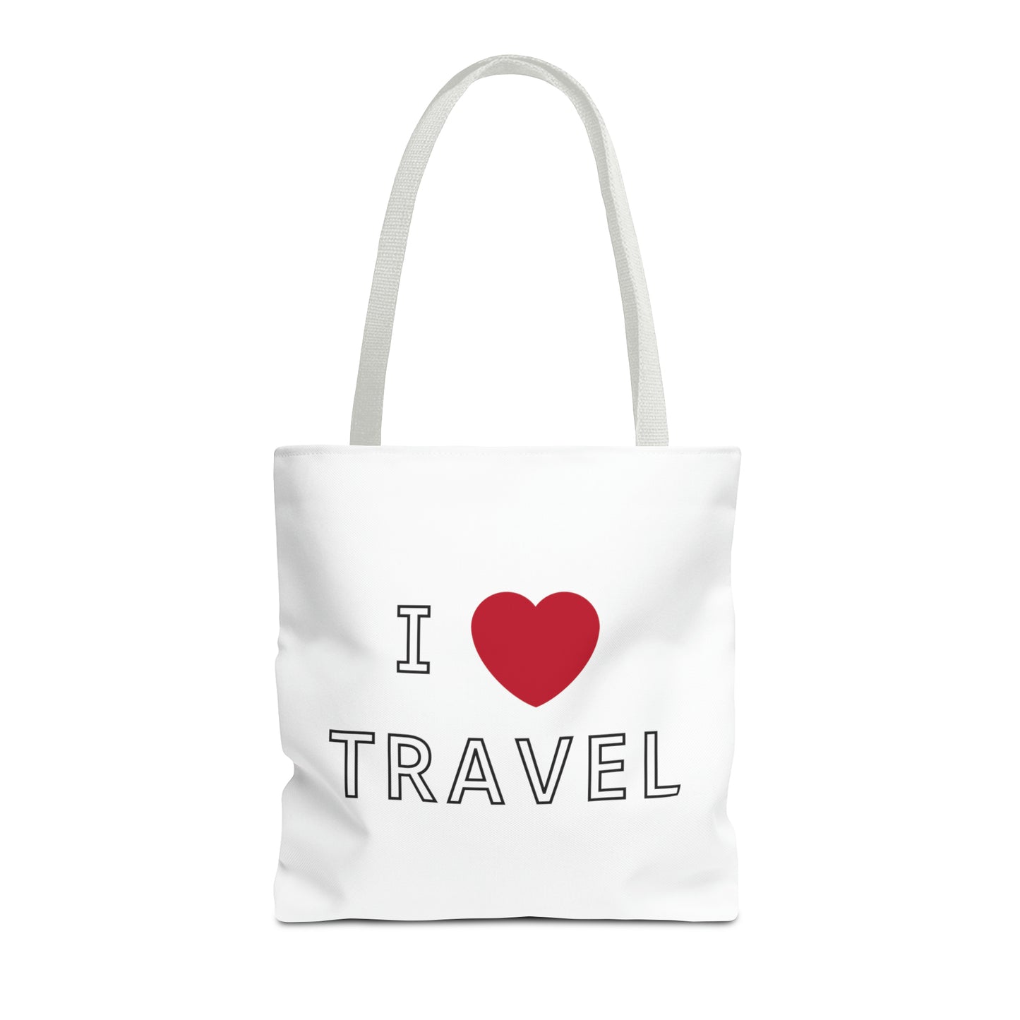 I Love Travel Carry On Tote Bag (AOP)