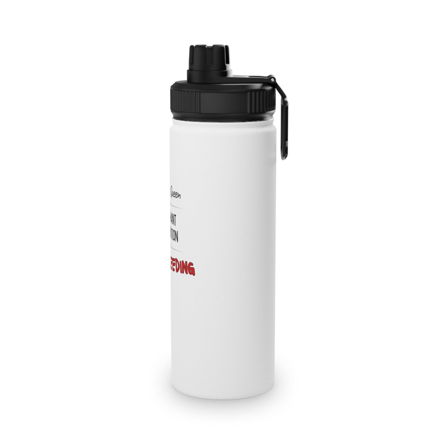 Try Bleeding Stainless Steel Water Bottle, Sports Lid